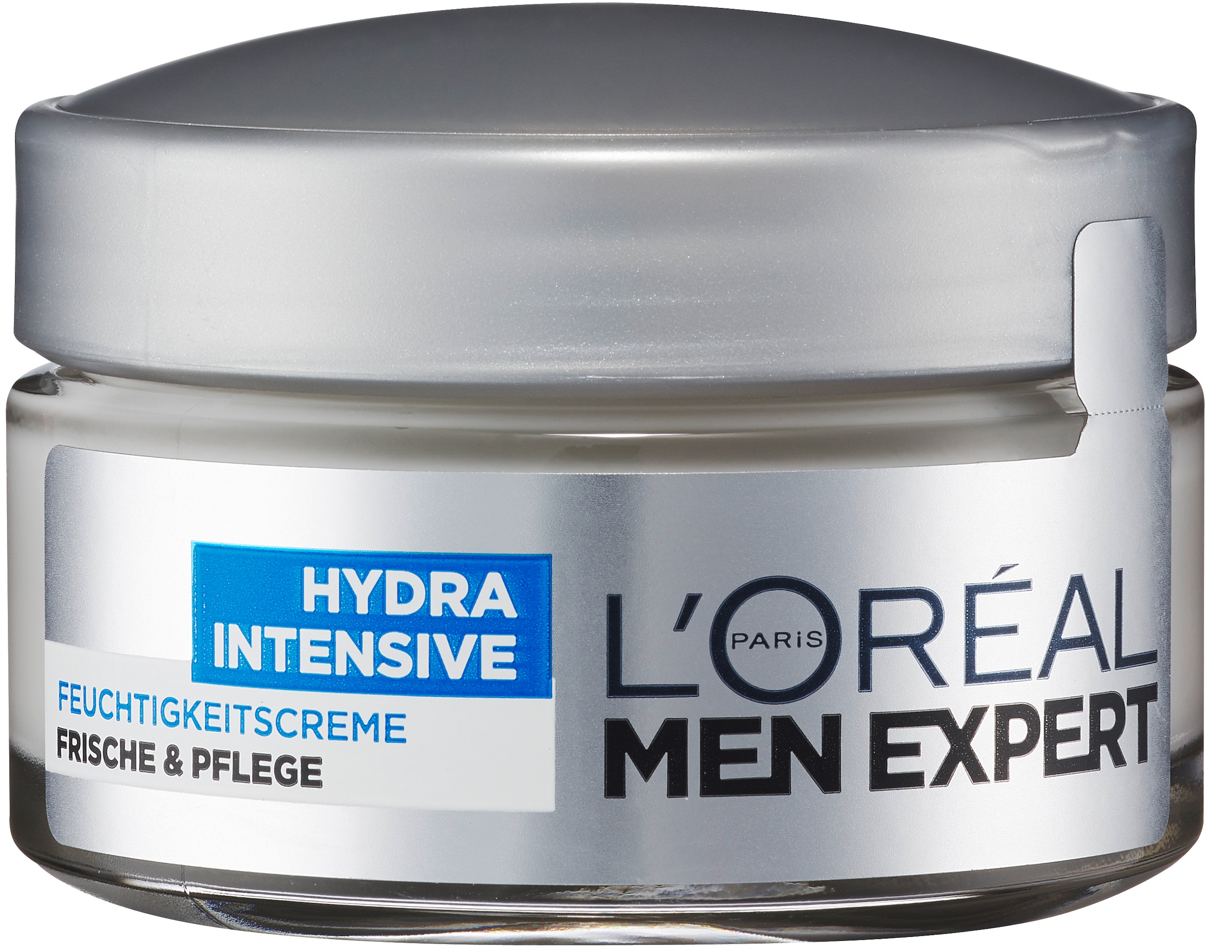 Herren Feuchtigkeitscreme "Hydra Intensive", 50ml, weiß, L'ORÉAL PARIS MEN EXPERT, Hautpflegemittel, feuchtigkeitsspendend, stärkt die Haut gegen