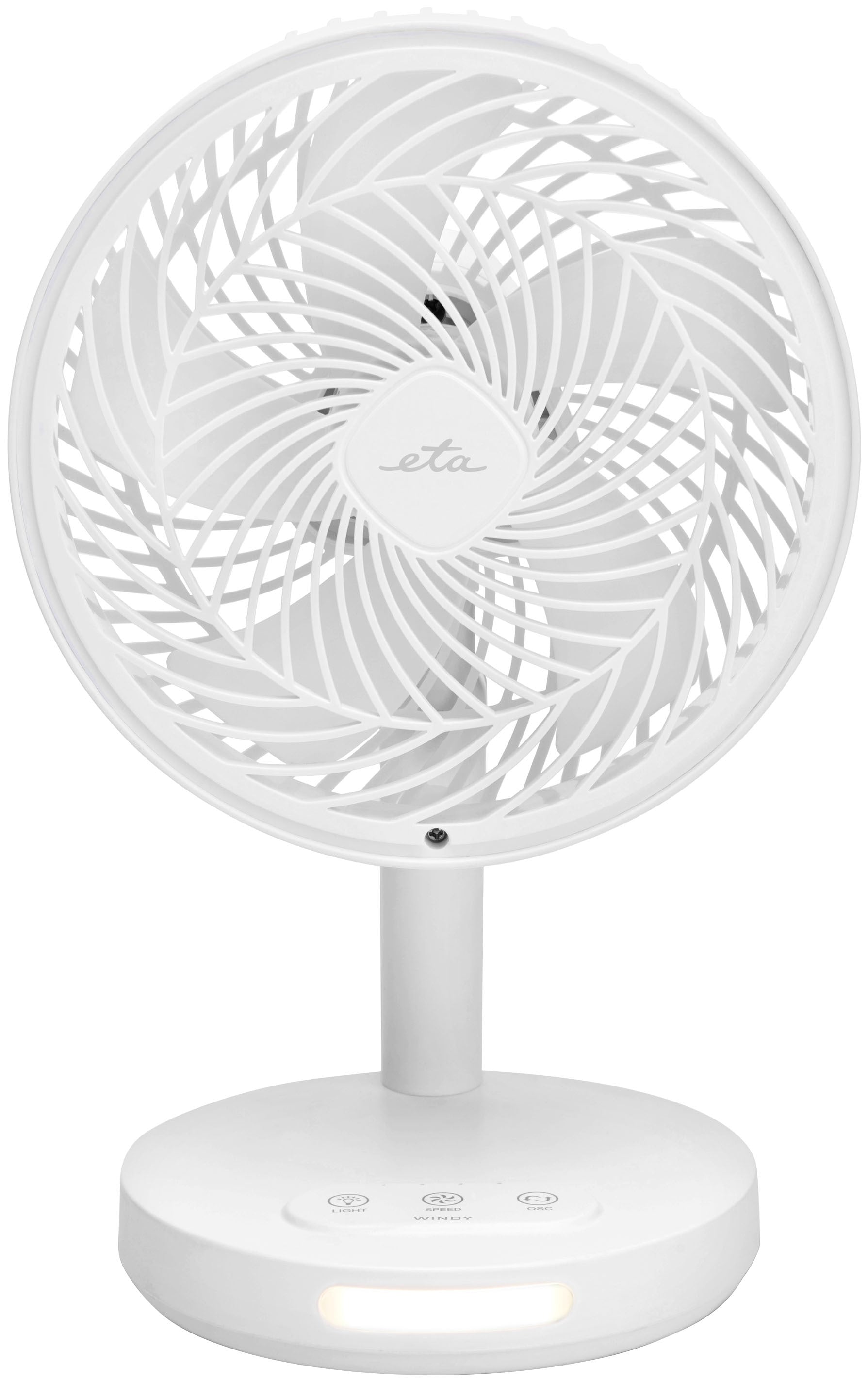 eta Standventilator »Windy«, 16 cm Durchmesser, inkl. 2 Akkus und Ladekabel
