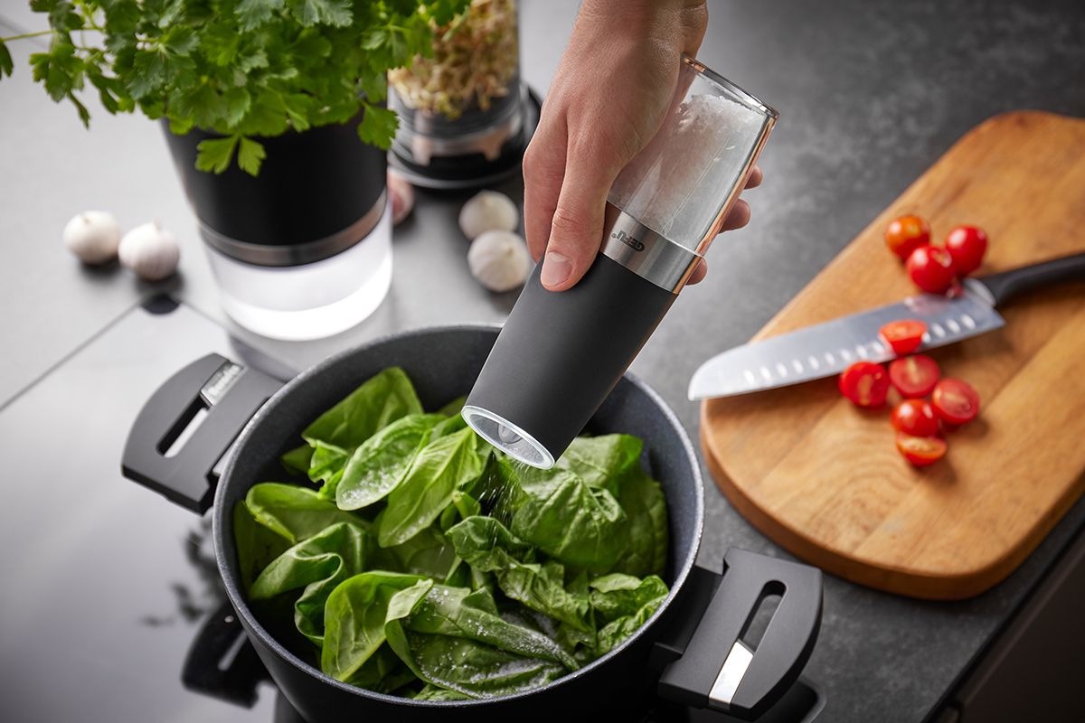 GEFU Salz-/Pfeffermühle "GIVA" Kippsensor für automat. Mahlen, einstellbare günstig online kaufen