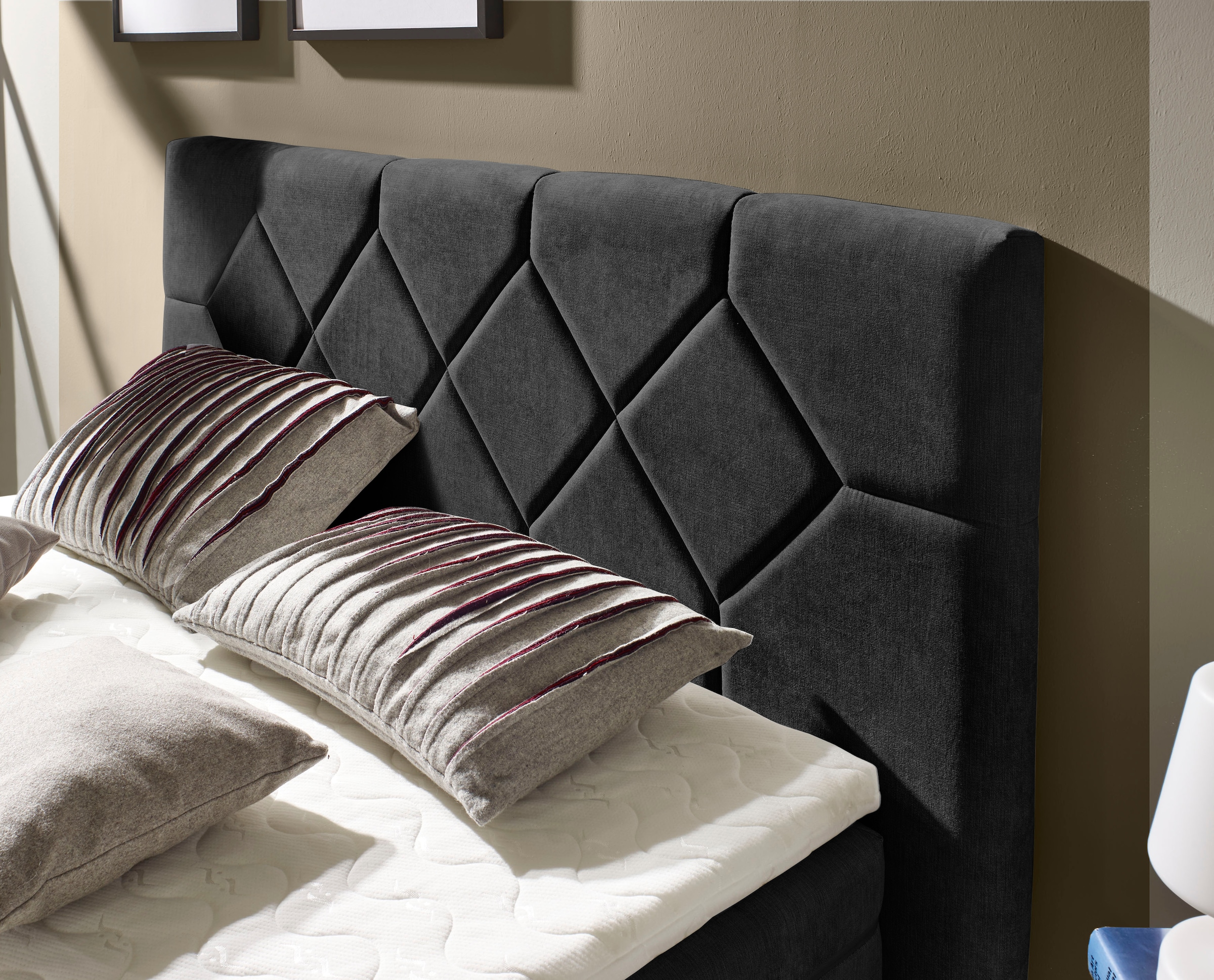Places of Style Boxspringbett »Atlanta«, inklusive Topper und Bettkasten