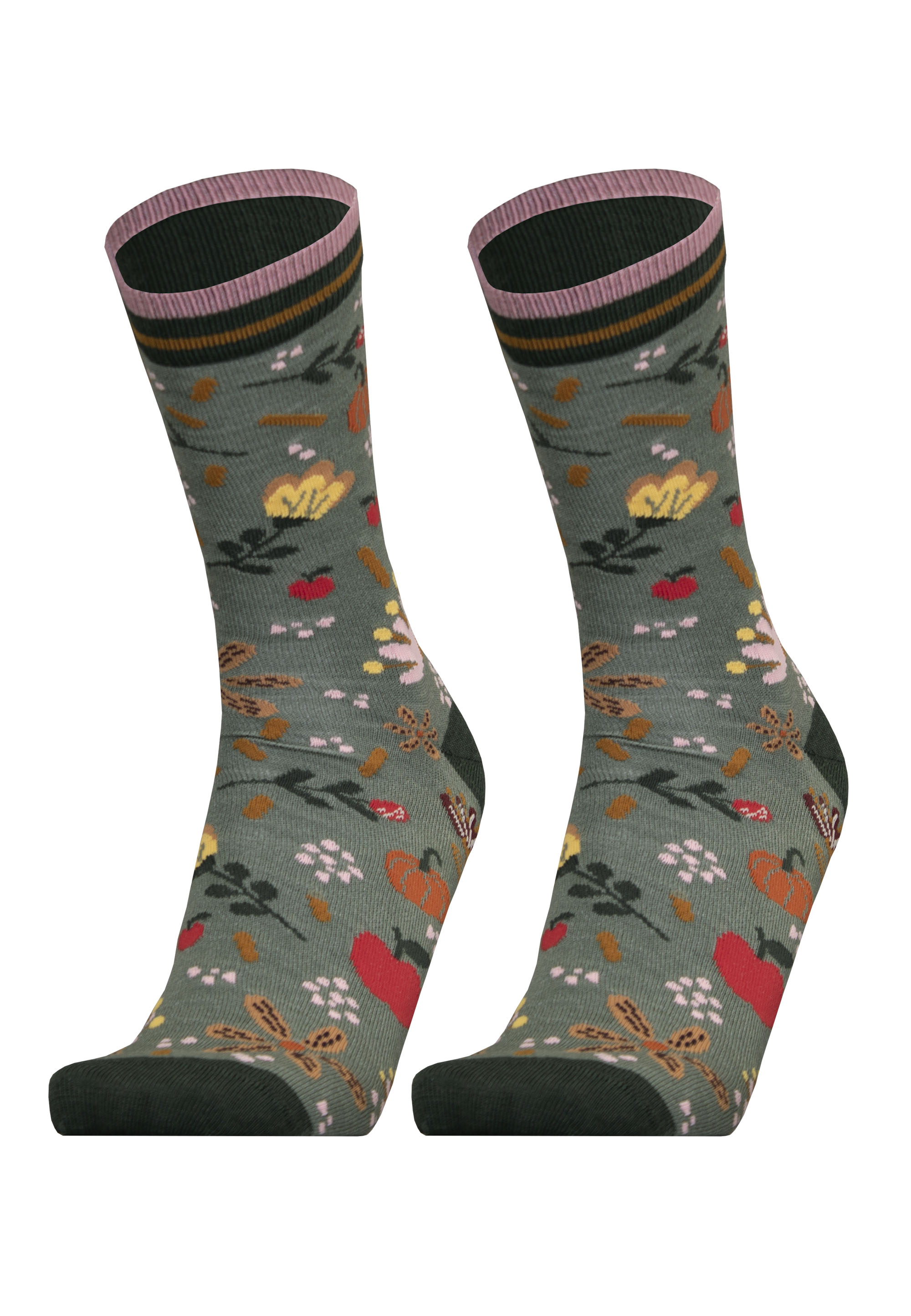 UphillSport Socken "AUTUMN GARDEN 2er Pack" 2 Paar tlg. in nahtlosem Design