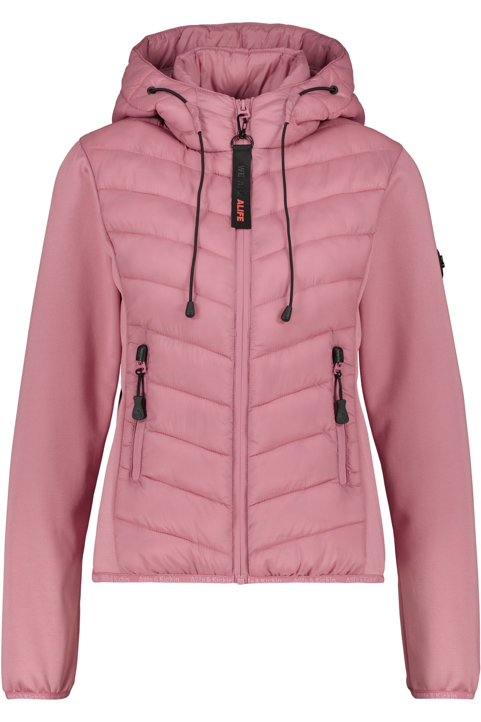 Alife & Kickin "Damen ZeliaAK A Übergangsjacke, Jacke" Gesteppte Front, verstellbare Kapuze, zwei Reißverschlusstaschen