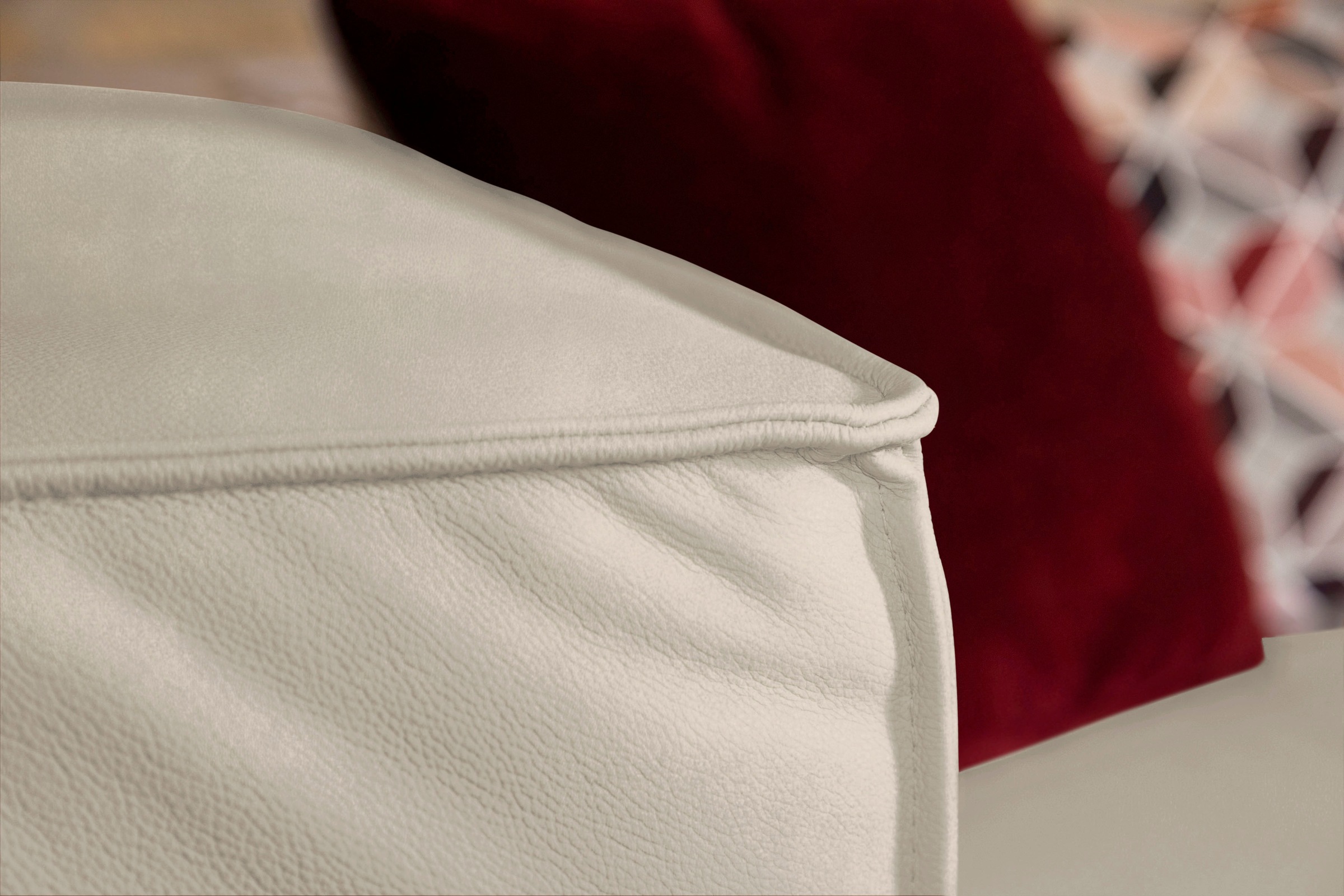 W.SCHILLIG Hocker »around-the-block«, mit eleganter Biese