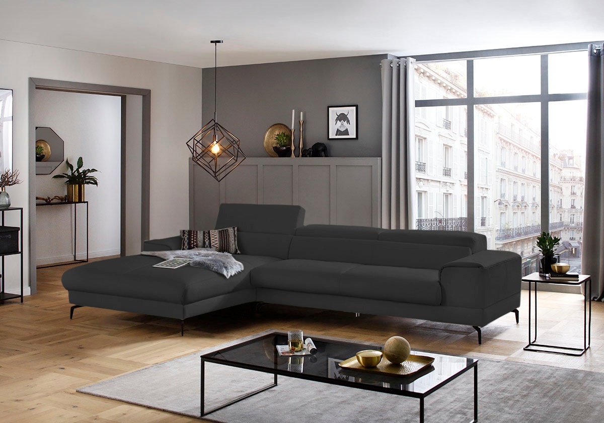 W.SCHILLIG Ecksofa "piedroo, Designsofa mit tollem Sitzkomfort, bequem, L-F günstig online kaufen