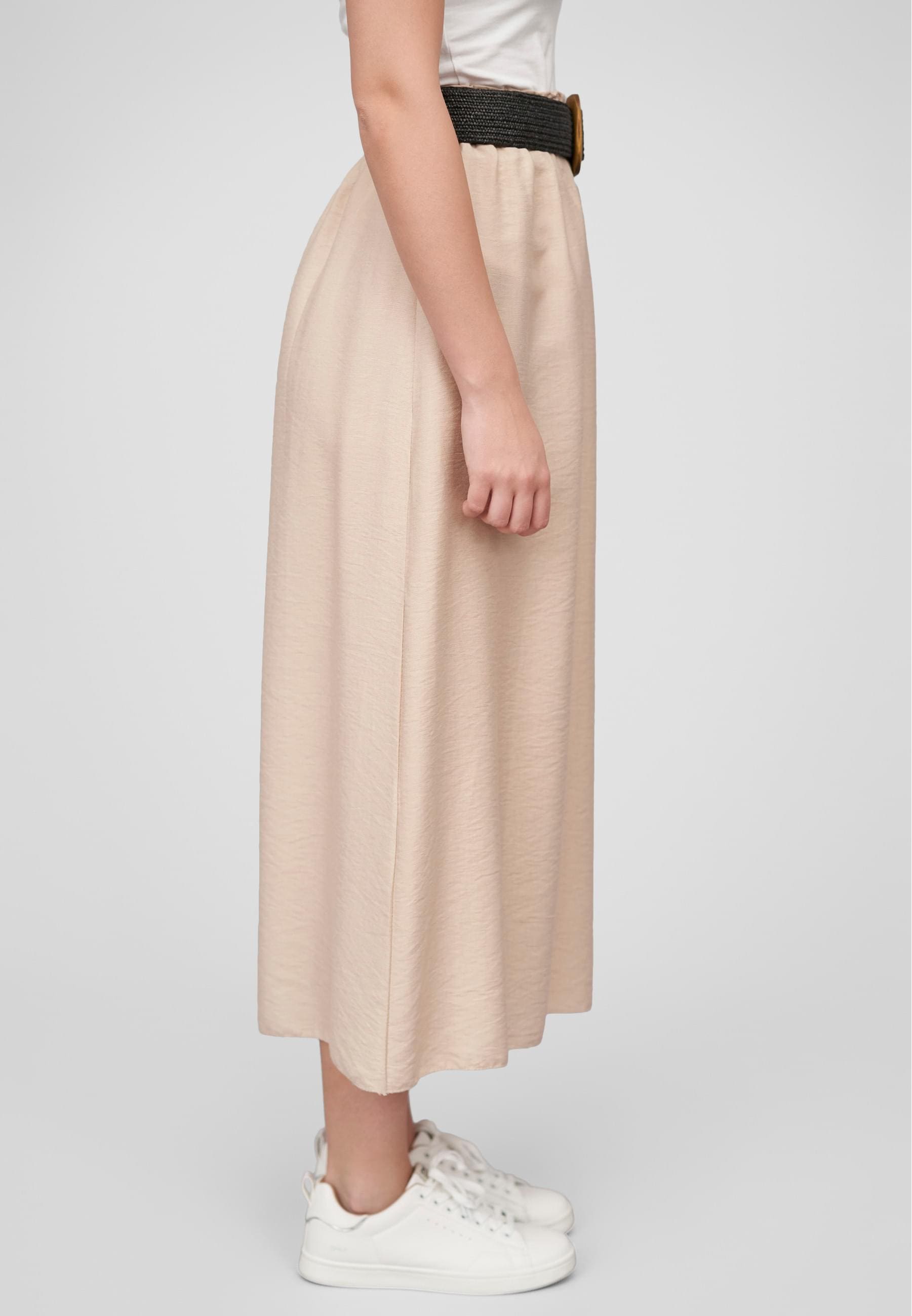 CLOUD 5IVE Shirtkleid »CLOUD 5IVE Cloud5ive Damen Longform Viskose Rock mit Gürtel«, (1 tlg.)