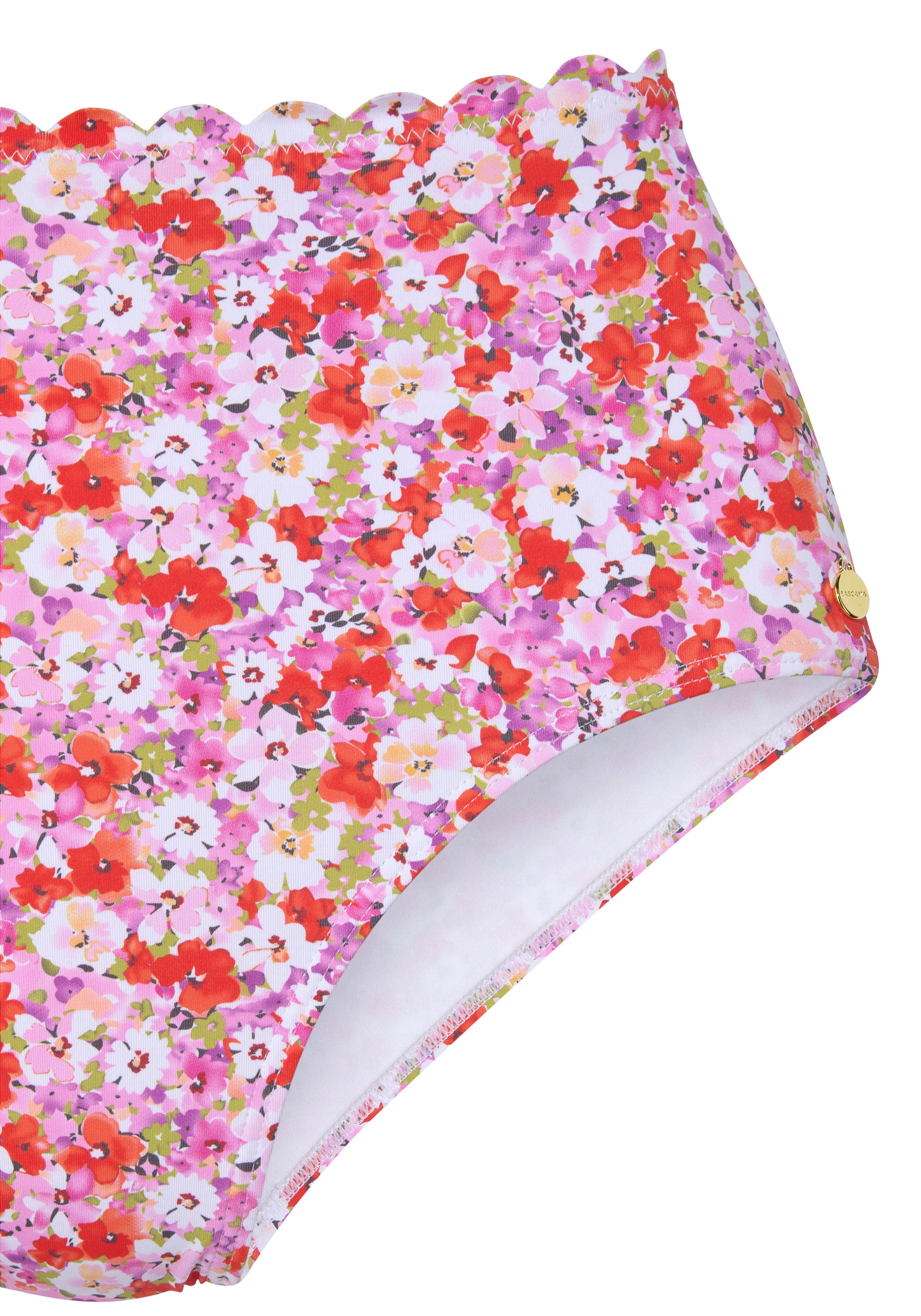 LASCANA Highwaist-Bikini-Hose »Jasmin«, im Blümchen-Druck
