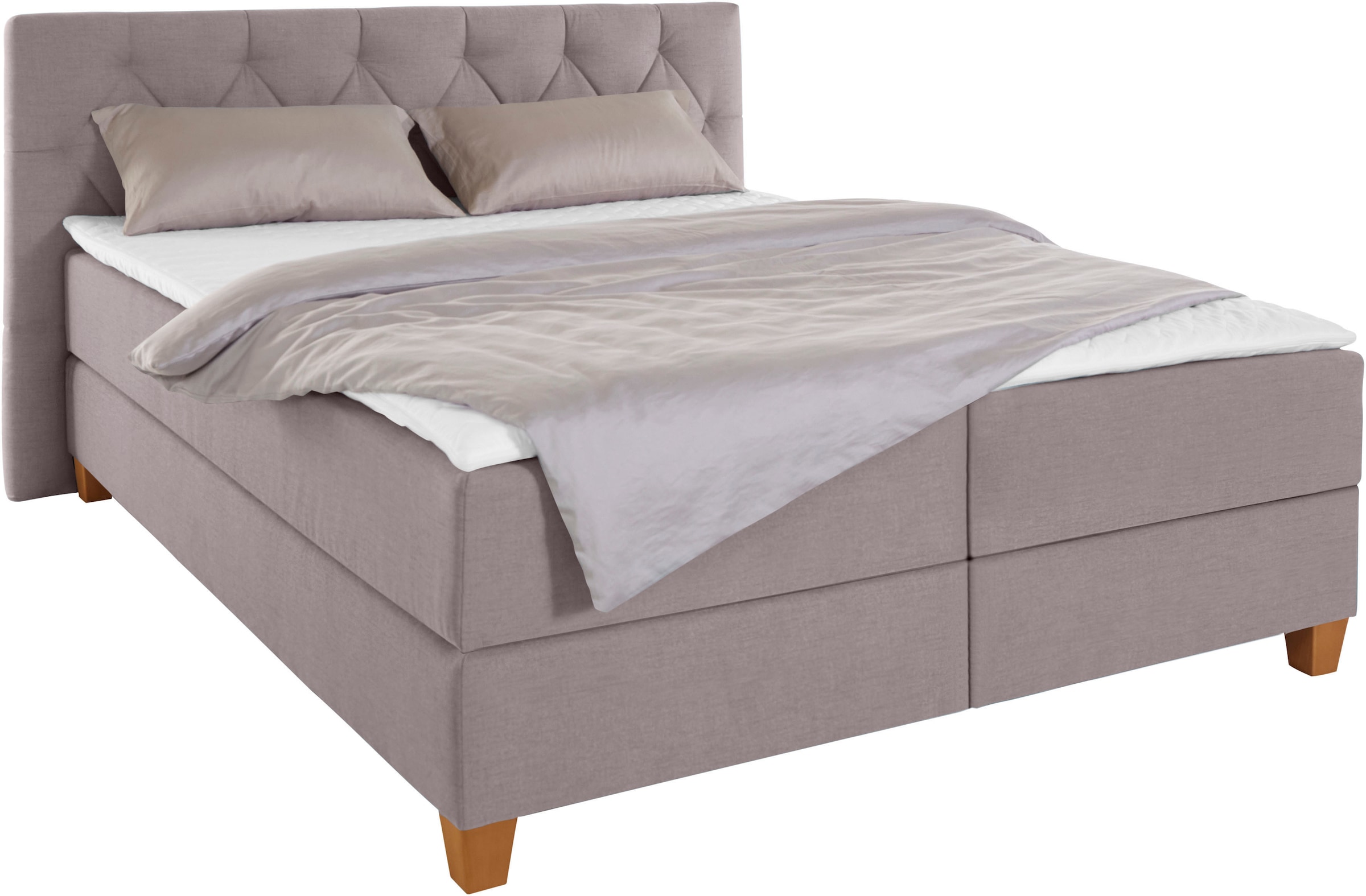 Home affaire Boxspringbett "Harmones" in 3 Breiten, Härtegrad auch im Mix m günstig online kaufen