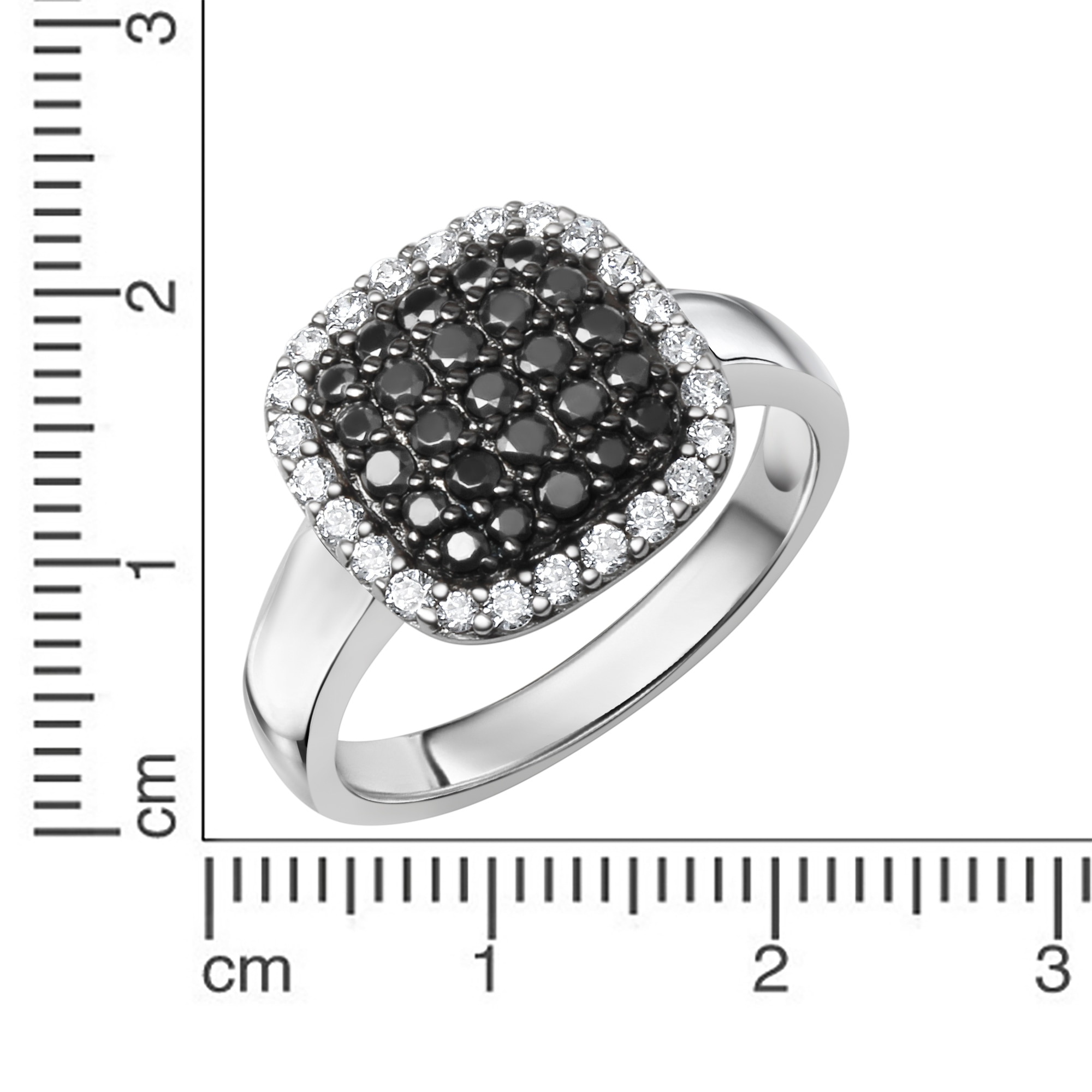 Zeeme Fingerring »925/- Sterling Silber rhodiniert Zirkonia«