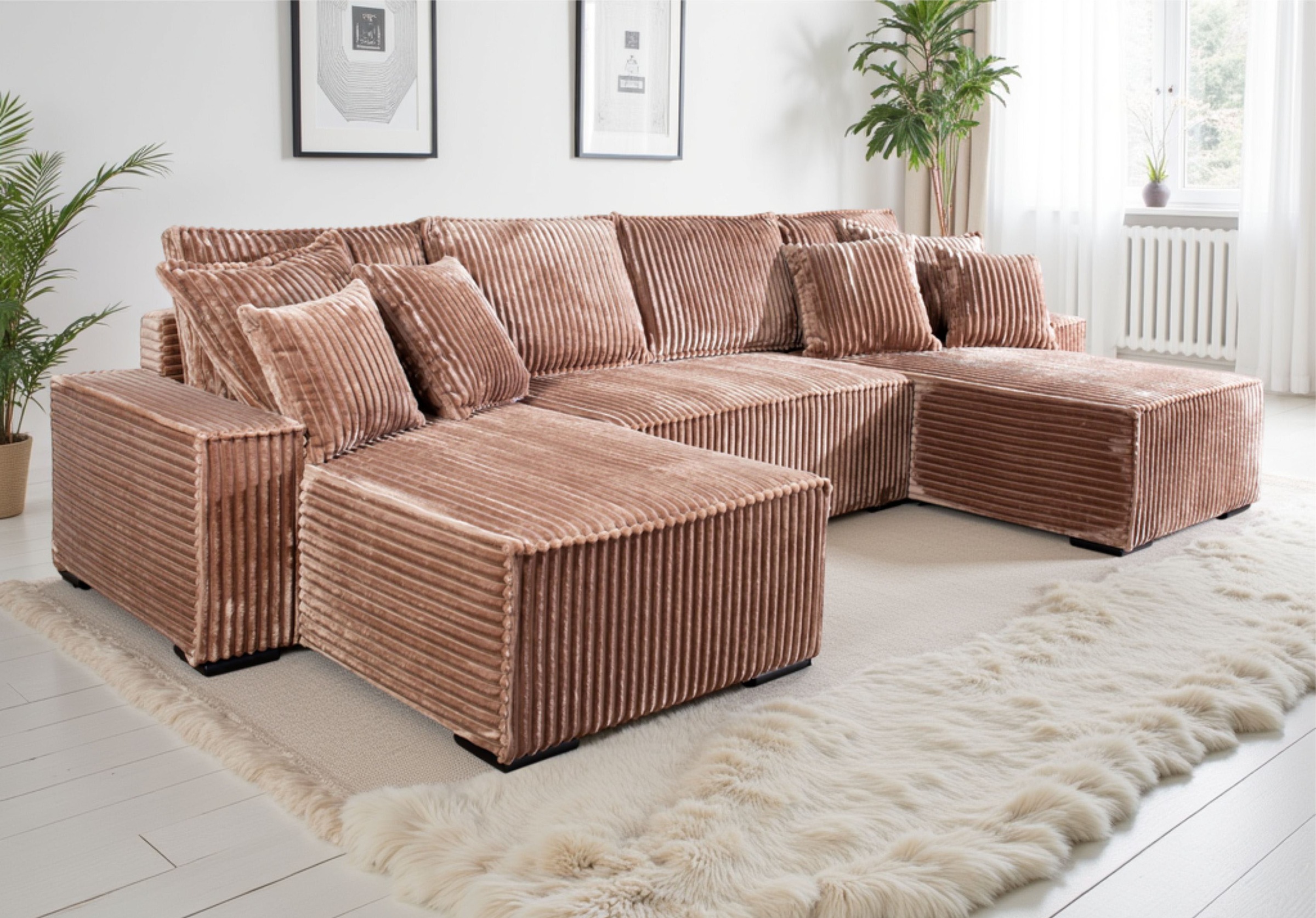 COLLECTION AB Wohnlandschaft "Manhattan U-Form, B: 313 cm, in Breit- oder N günstig online kaufen