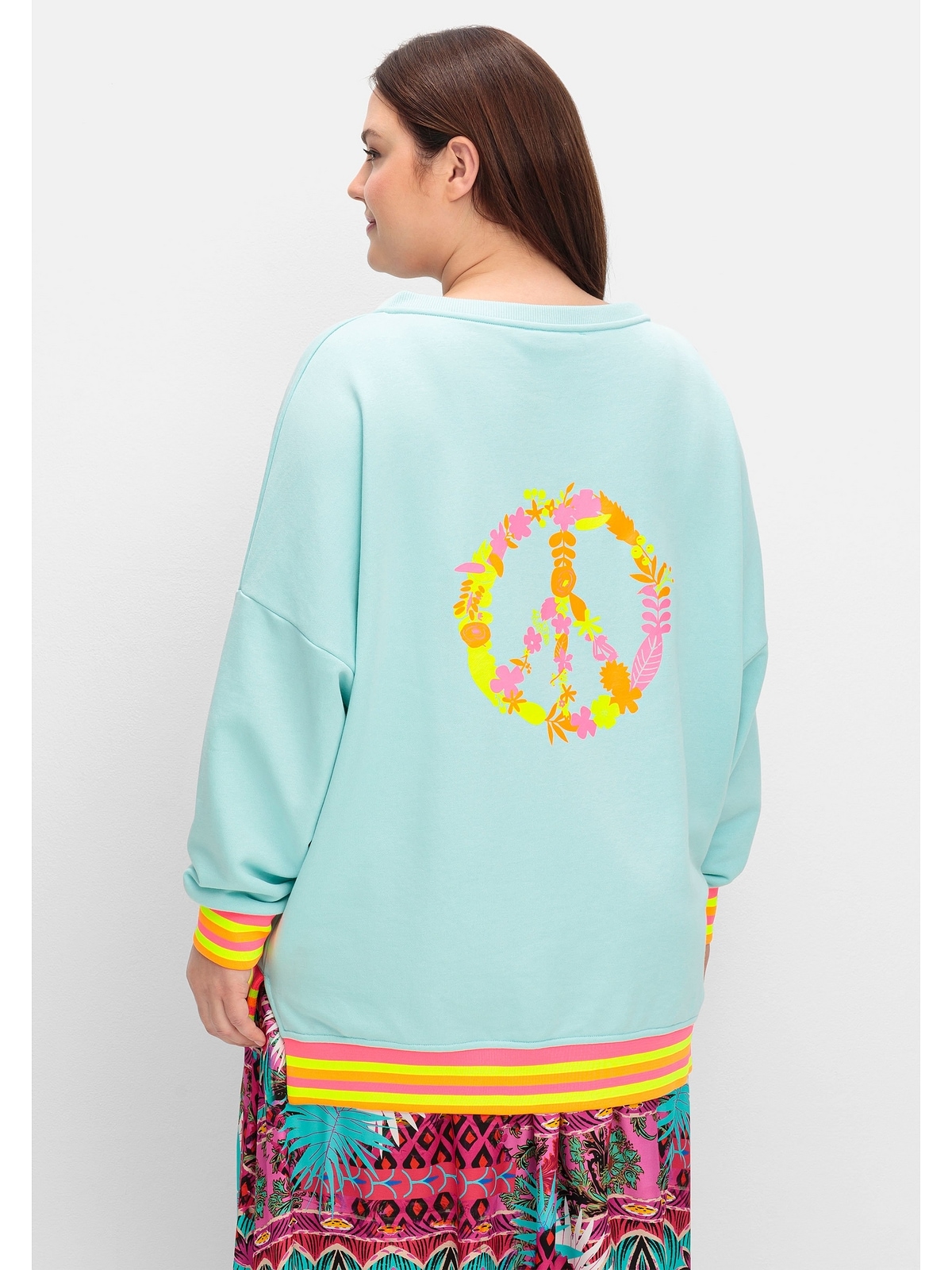 Sheego Sweatshirt »Große Größen«, aus Baumwolle, in lockerer Form