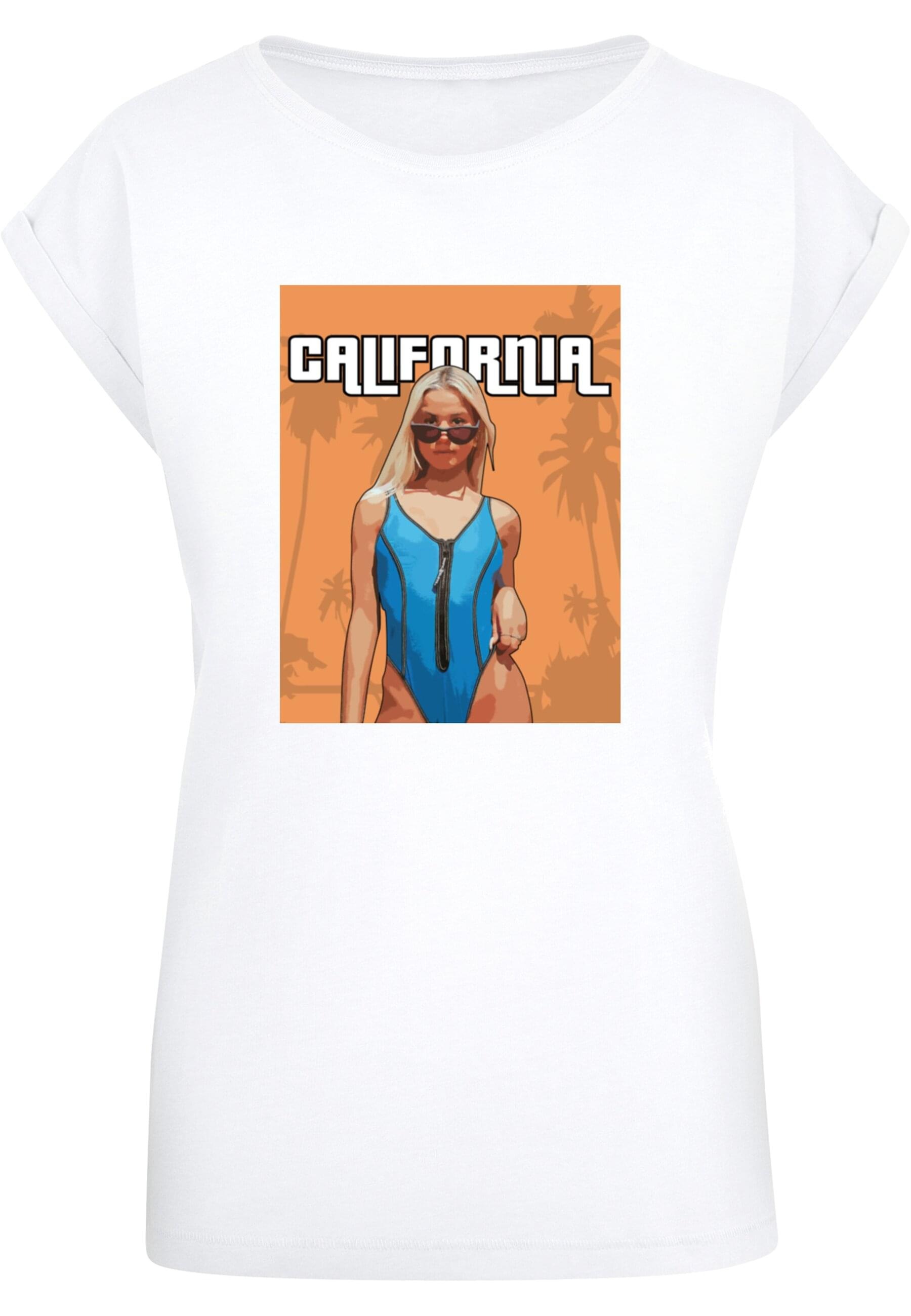 Merchcode T-Shirt »Merchcode Damen Ladies Grand California Extended Shoulder Tee«, (1 tlg.)