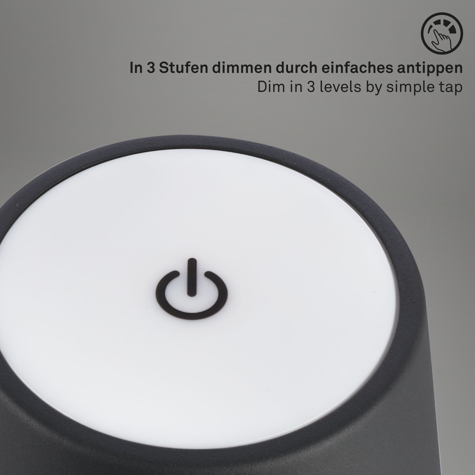 Briloner Leuchten LED Tischleuchte »KIKI« LED-Modul 1 Stk. Warmweiß mit Akku, höhenverstellbar, USB-C, warmweiß, IP44, grün, 38 cm