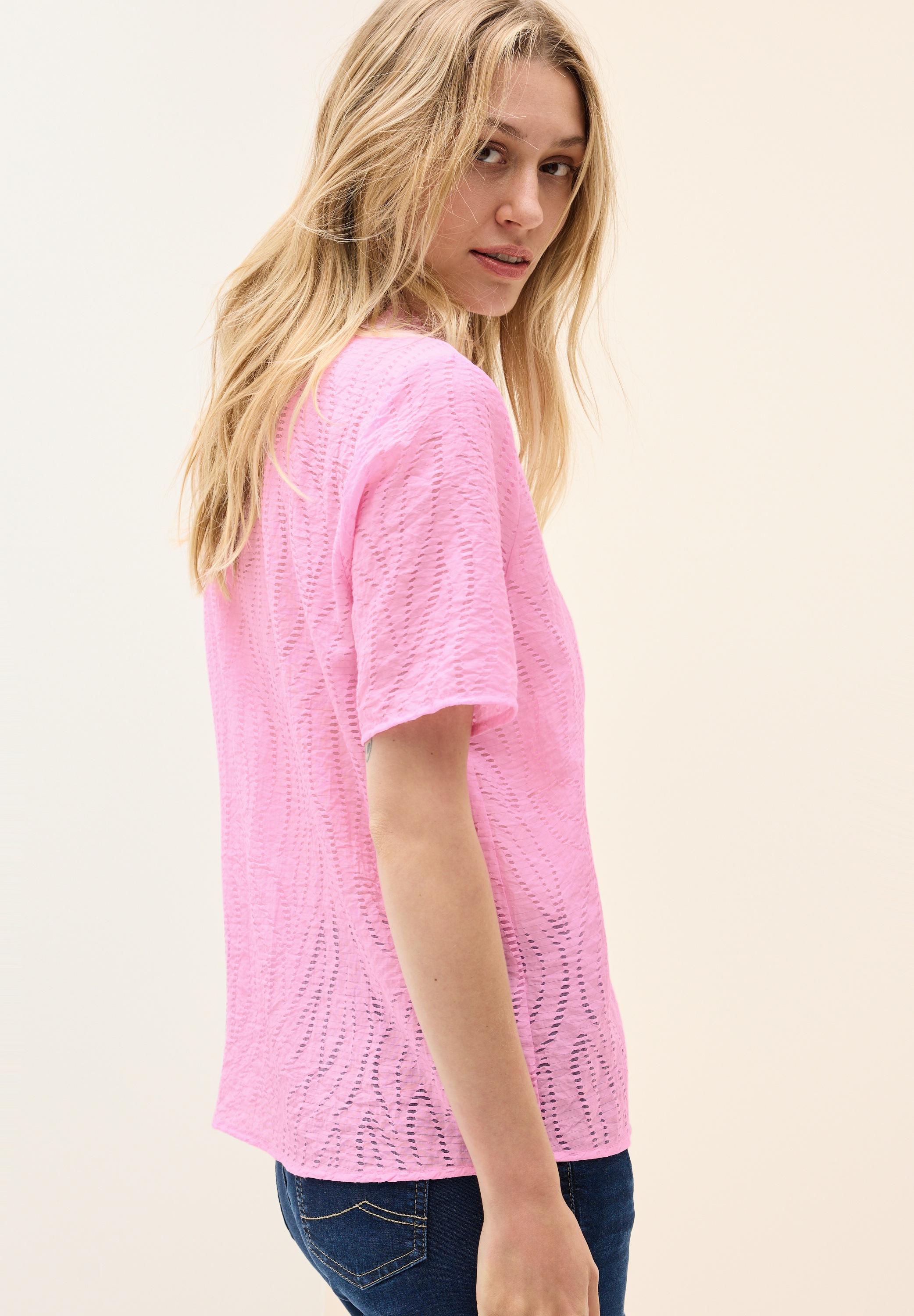 Cecil Hemdbluse, mit leichtem Struktur Muster günstig online kaufen