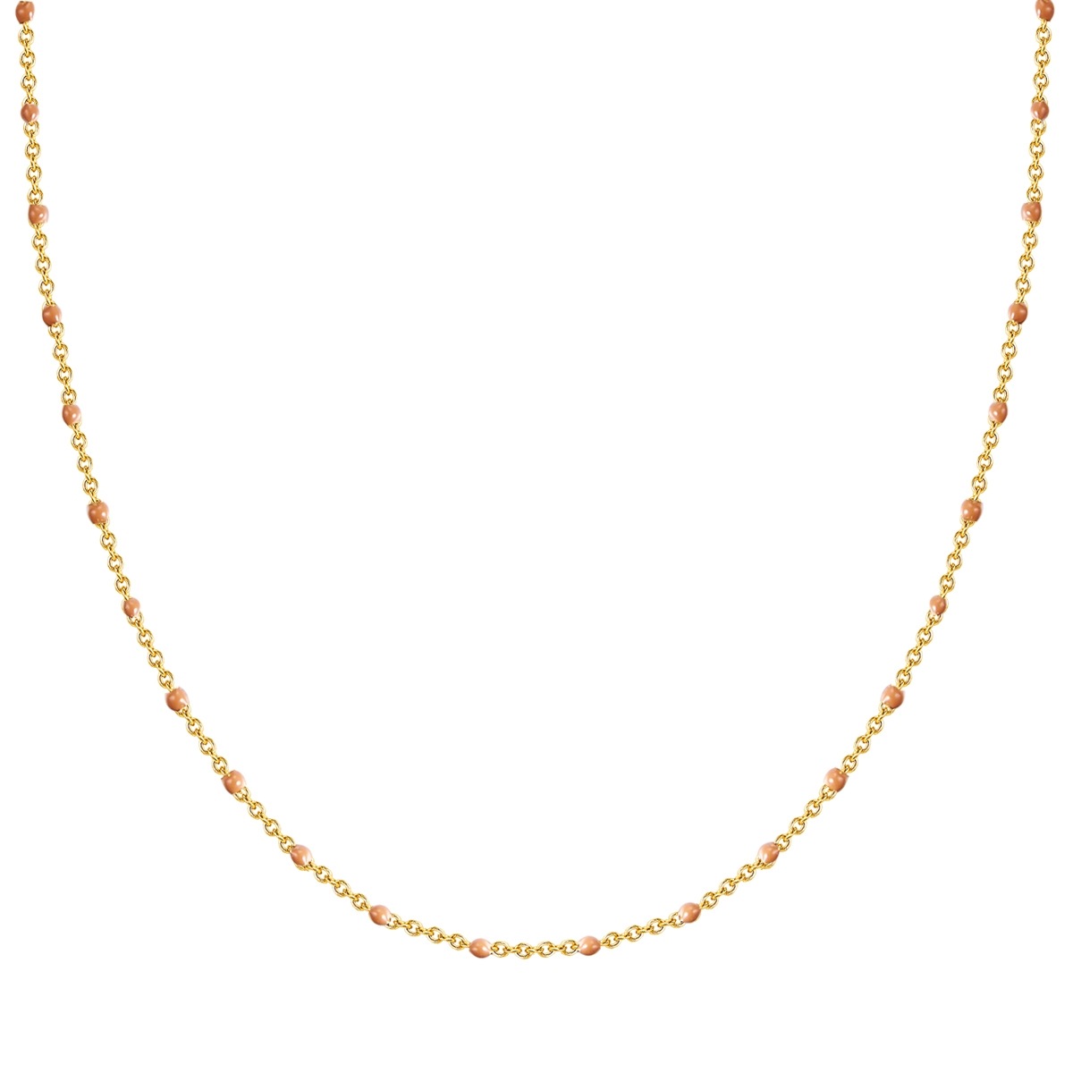 Damen Kette ohne Anhänger "GSM1019", 40,0cm Basiskette + 5,0cm Verlängerung, Silber 925 (Sterlingsilber)gelbgold, GLANZSTÜCKE MÜNCHEN, Silber 925