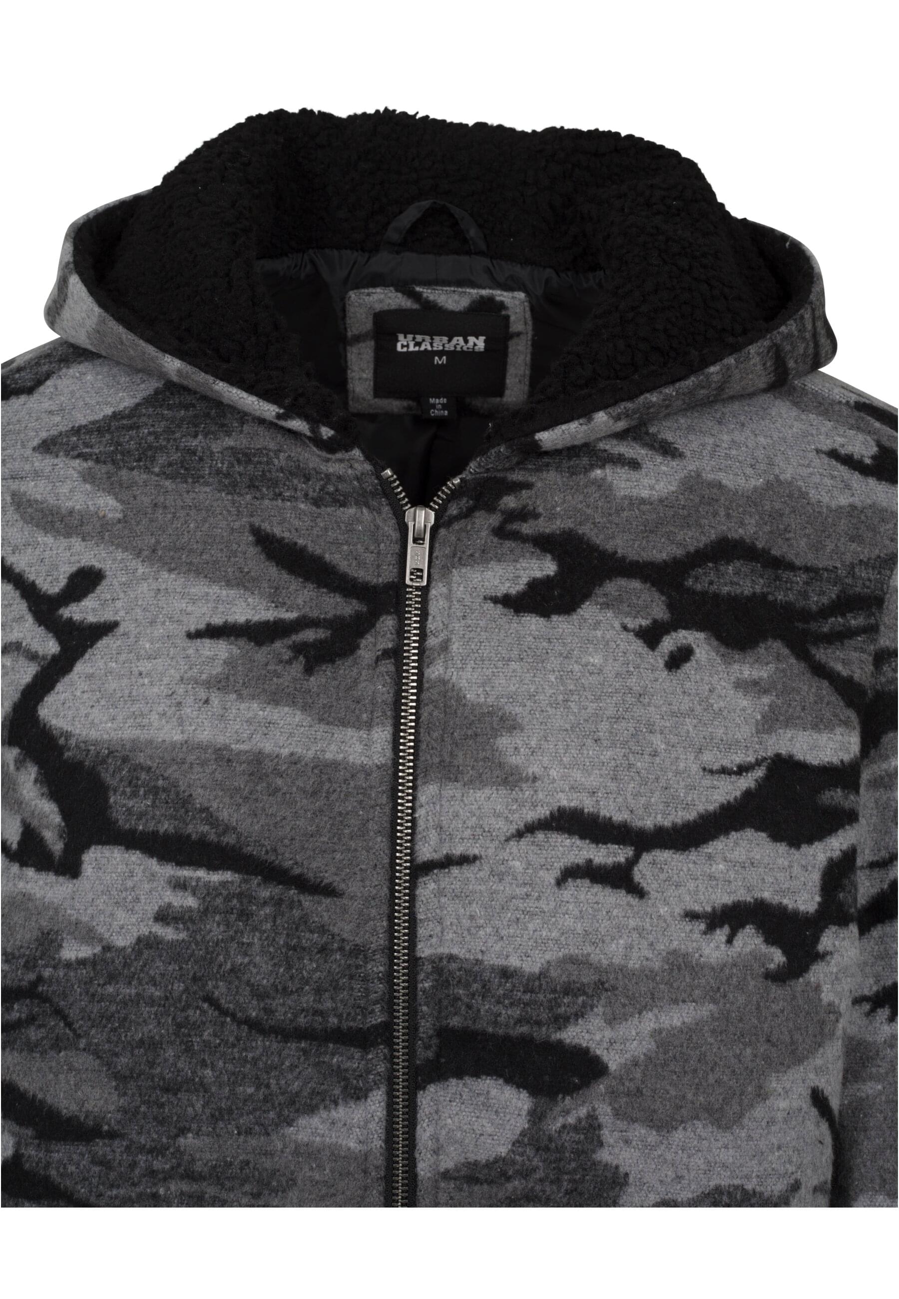 Thumbnail - URBAN CLASSICS Winterjacke "Urban Classics Herren Camo Zip Jacket", (1 St.), mit Kapuze