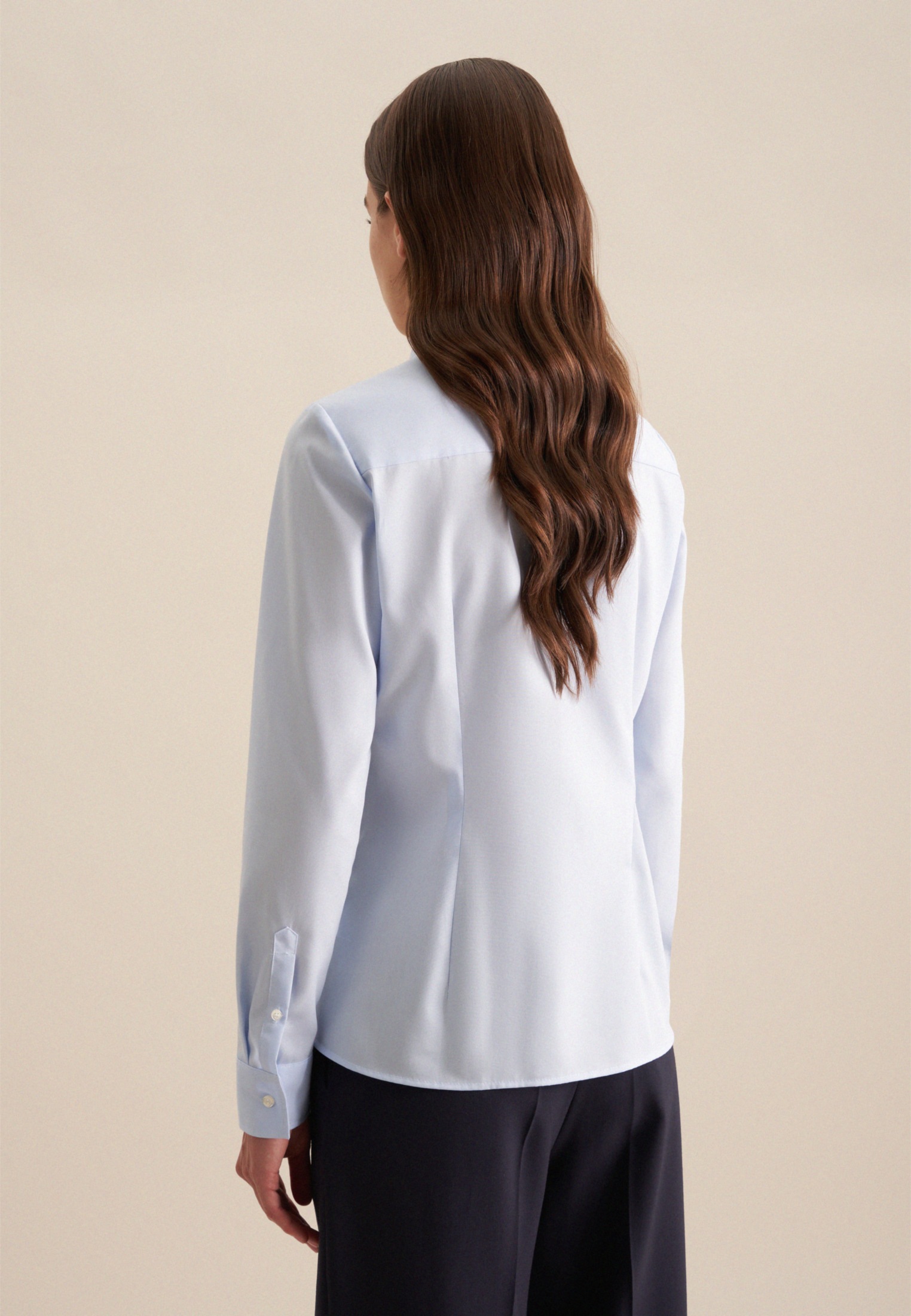 seidensticker Hemdbluse, 1/1 Kragen Uni günstig online kaufen