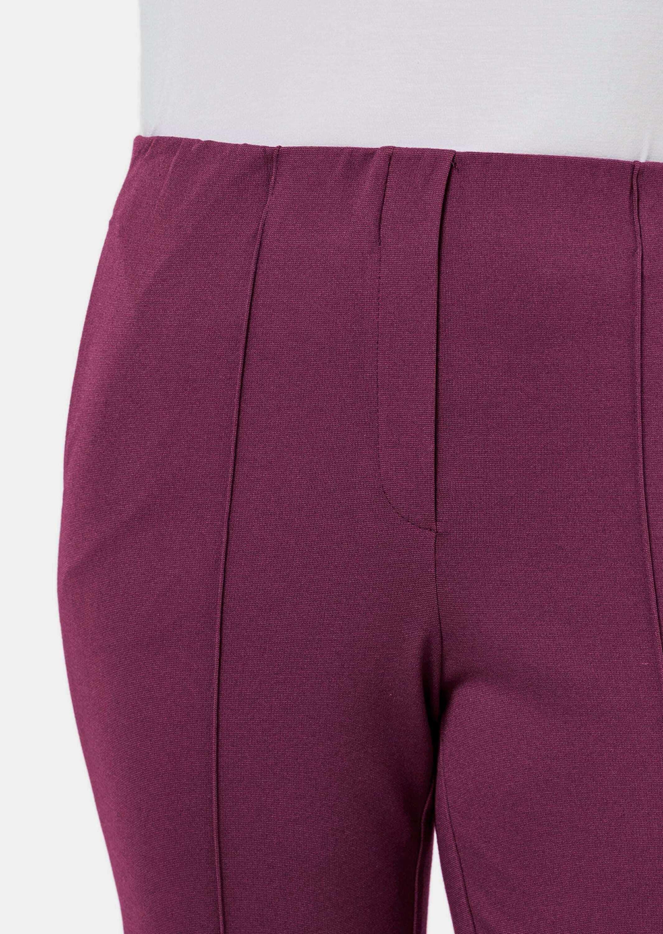 GOLDNER Schlupfhose »Schlupfhose LOUISA Moderne Hose LOUISA mit streckenden Biesen«