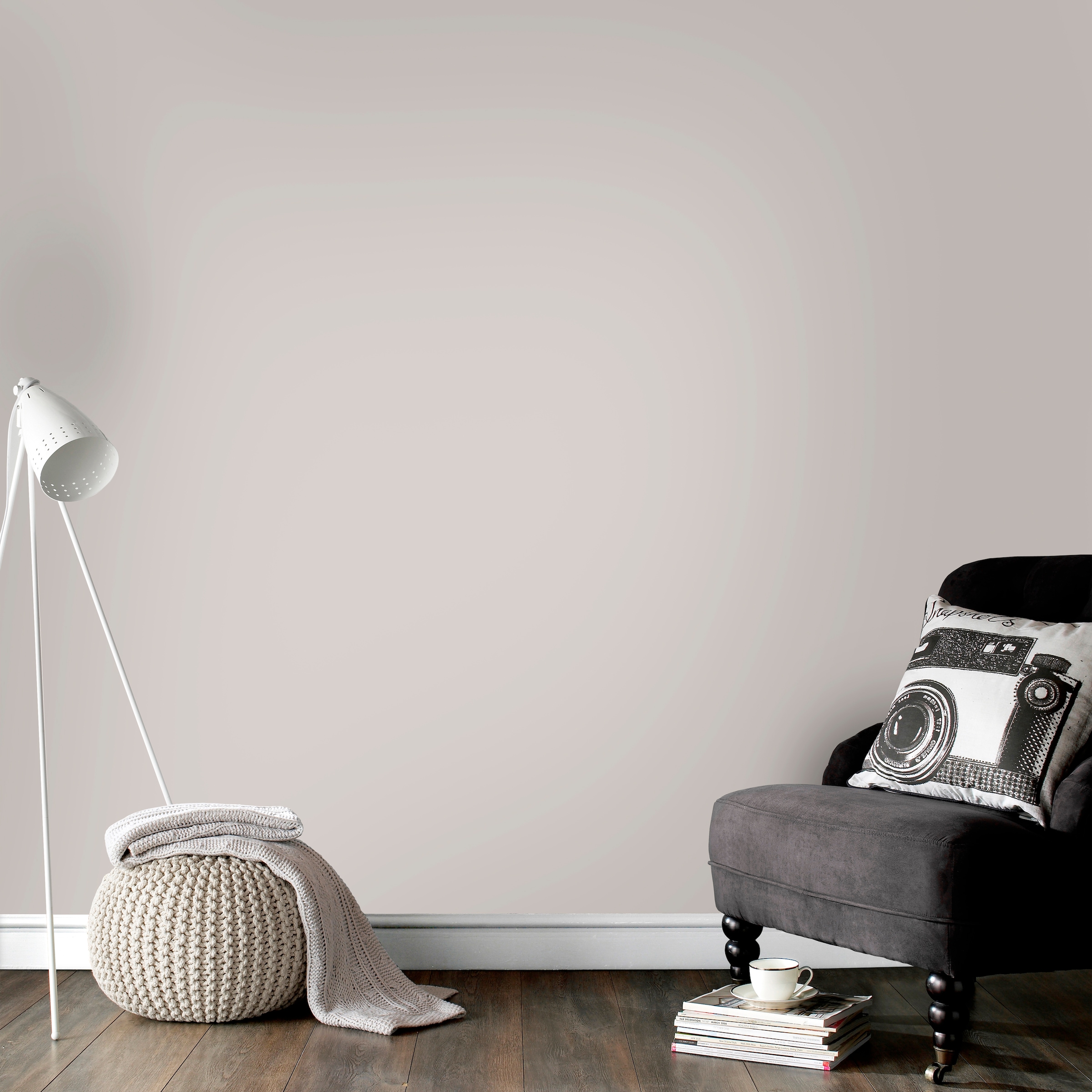 Superfresco Easy Vliestapete, uni, Uni Taupe - 10m x 52cm