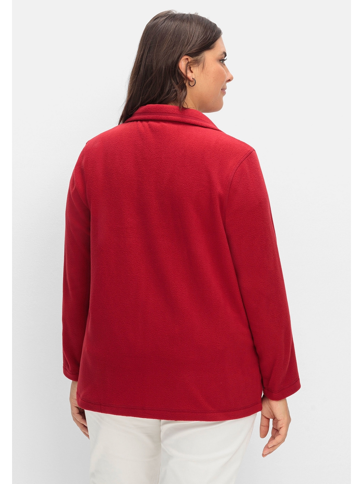 Sheego Strickjacke »Große Größen«, mit Reißverschluss