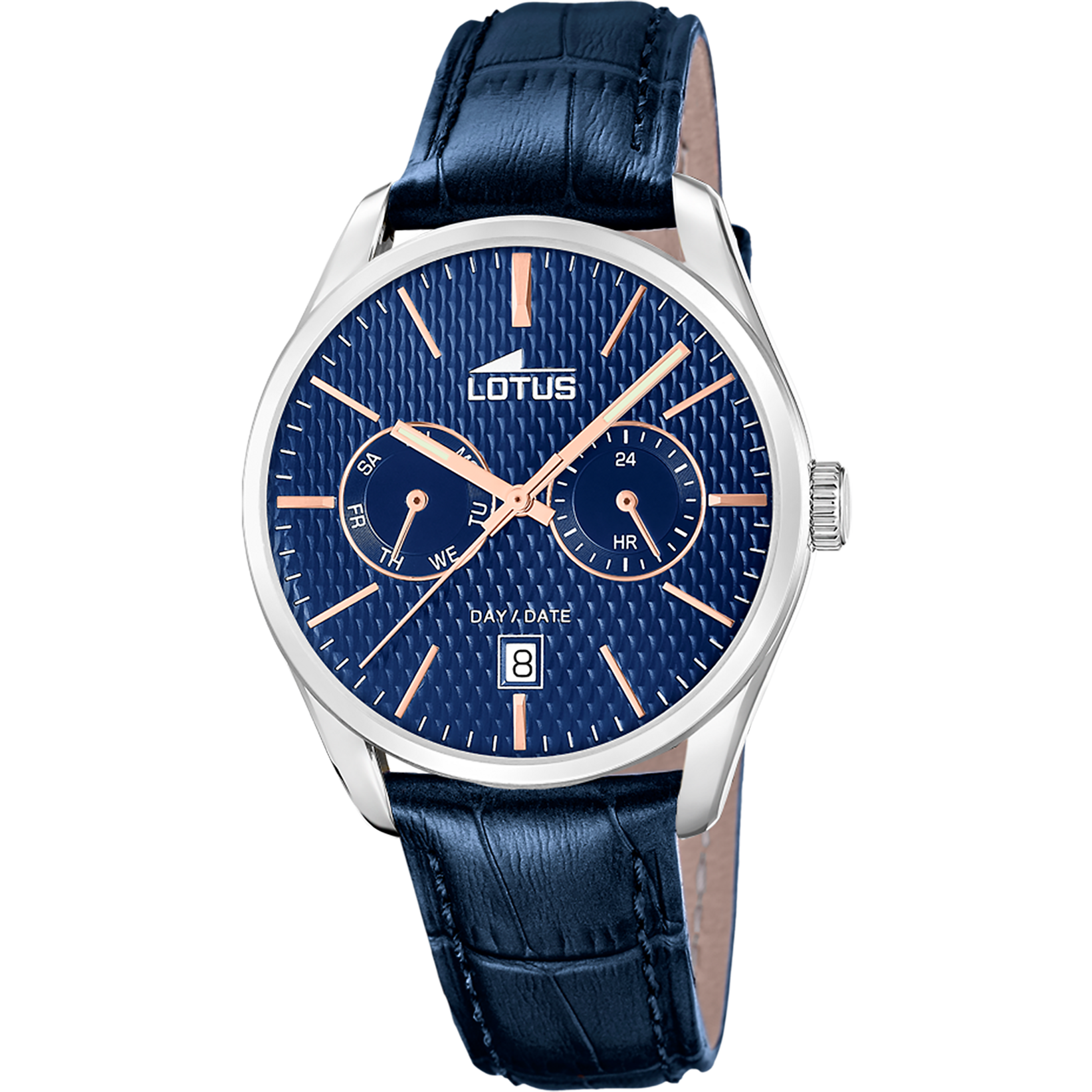 Lotus Multifunktionsuhr »Multifuncion« Quarzuhr, Armbanduhr, Herrenuhr, Lederarmband, analog, Tag, Wochentag
