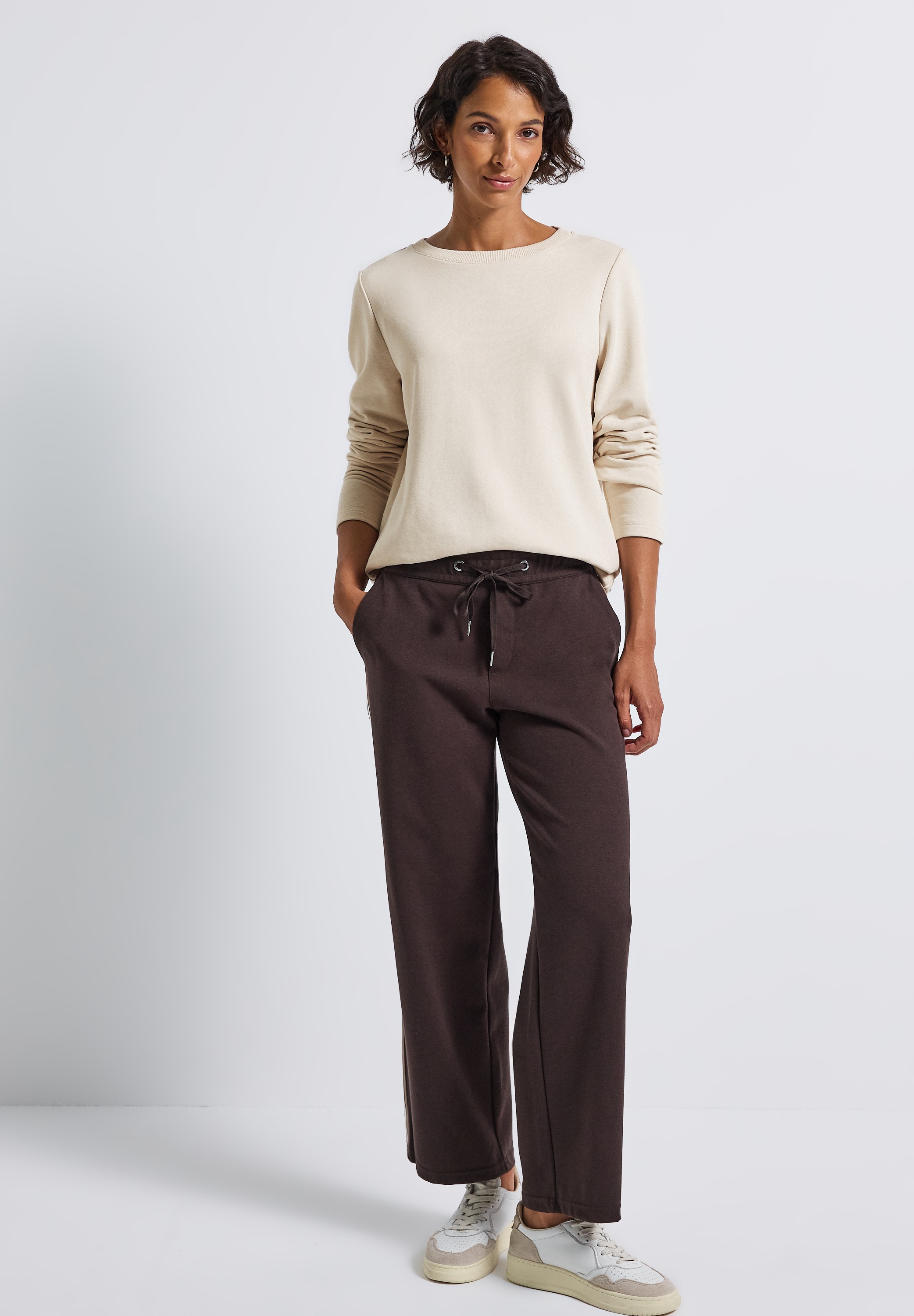 STREET ONE Sweatshirt, mit Tunnelzug am Saum