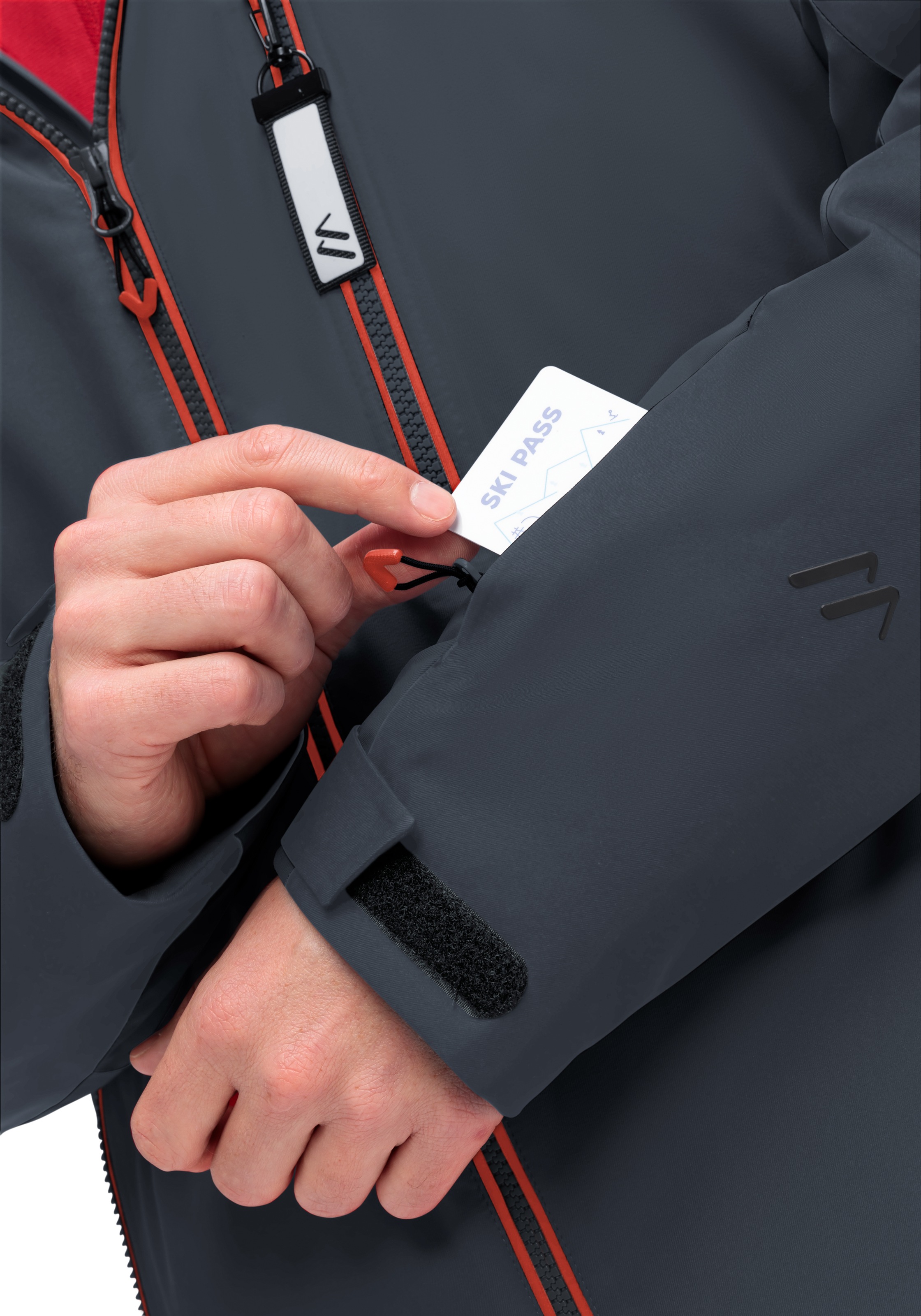 Maier Sports Skijacke »Oravice«, Herren Winterjacke mit RV-Taschen und Kapuze, wasserdicht
