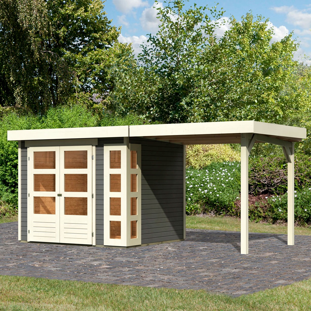 Karibu Gartenhaus »Kerko 3«, (Set) kaufen