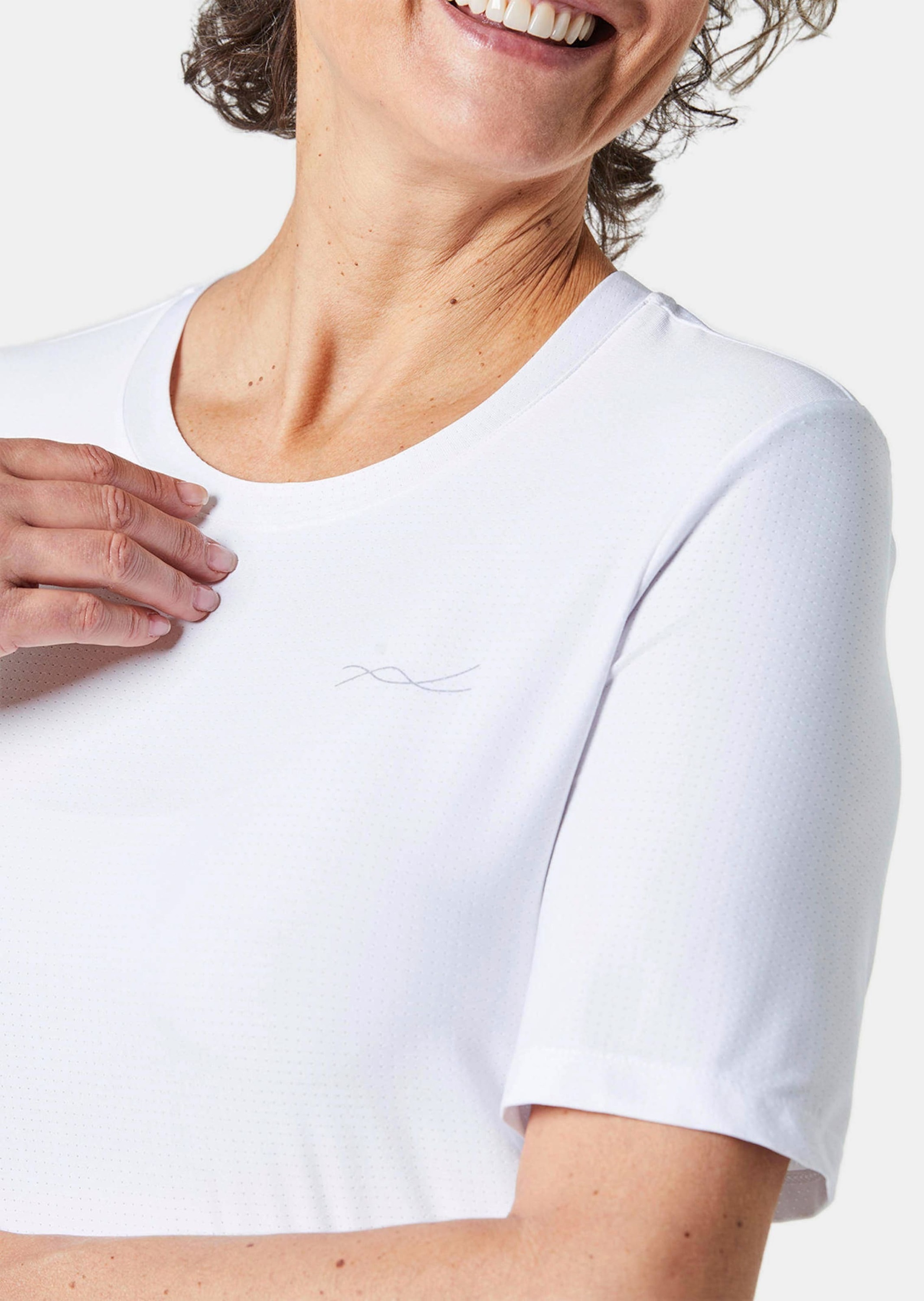 GOLDNER Kurzarmshirt »Kurzgröße Sport-Shirt mit Reflektoren«
