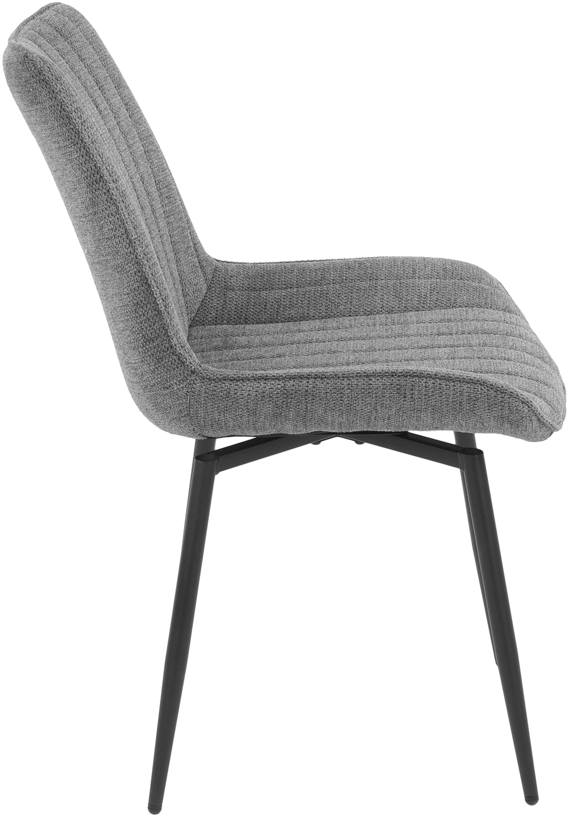 HELA 4-Fußstuhl »NEWPORT« (Set) 2 Stk.4-Fuß,XL-Sitzbreite,360°drehbar,Rundrohrgestell konisch