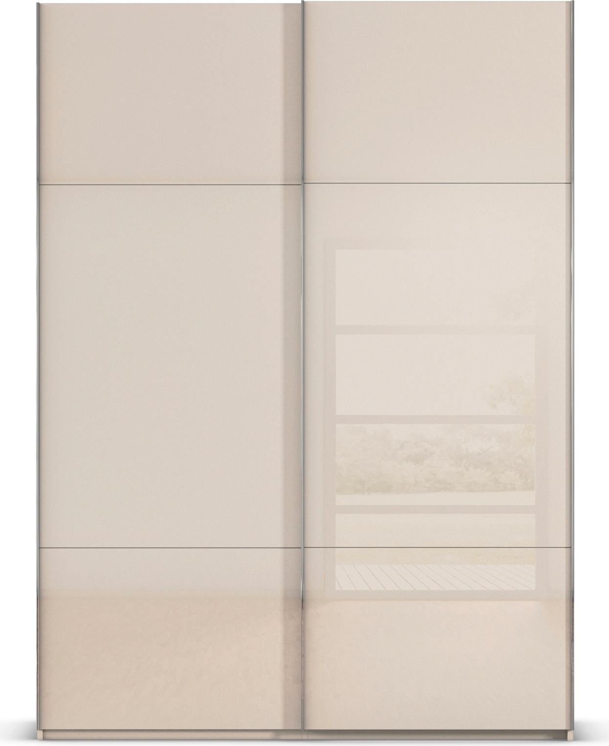 rauch Schwebetürenschrank »Kleiderschrank Schrank Garderobe Schlafzimmerschrank CONTIDO«, (in 3 verschiedenen Ausstattungen BASIC/CLASSIC/PREMIUM), aus hochwertigem Material in 6 Breiten 2 Griff-Farben MADE IN GERMANY