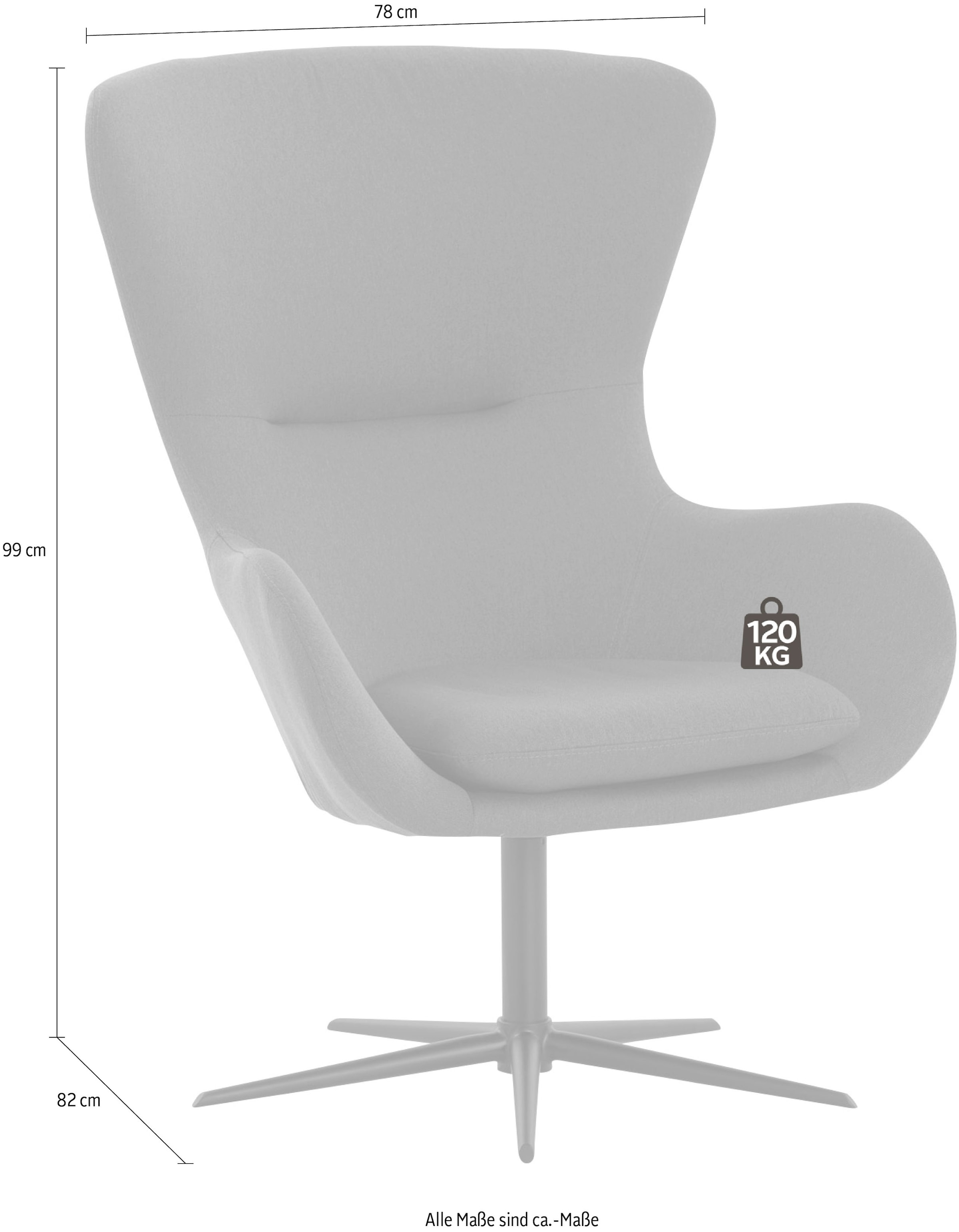 SalesFever Drehsessel, Relaxsessel in moderner Optik