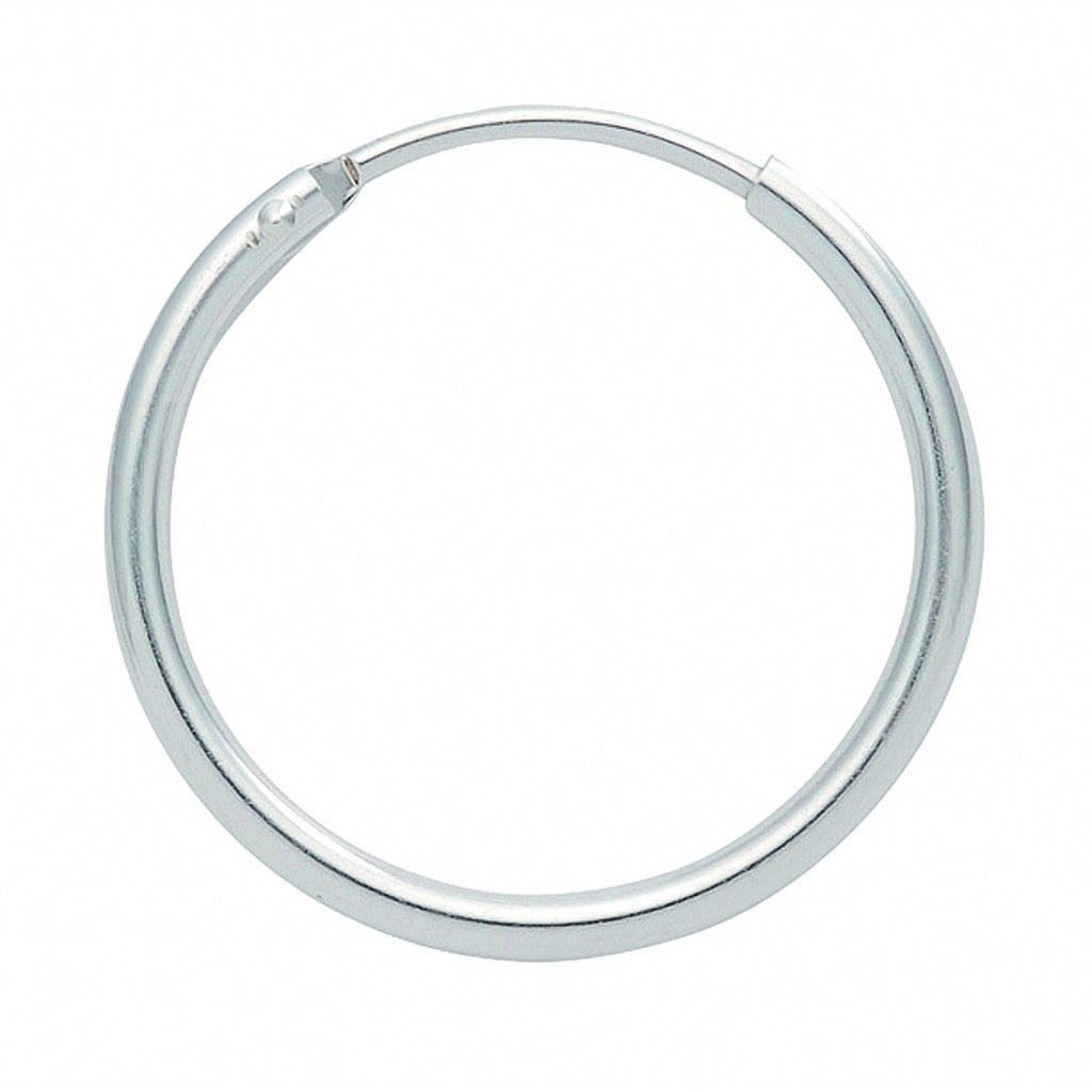 Adelia´s Paar Ohrhänger »Damen Silberschmuck 1 Paar 925 Silber Ohrringe / Creolen Ø 15 mm«, 925 Sterling Silber Silberschmuck für Damen