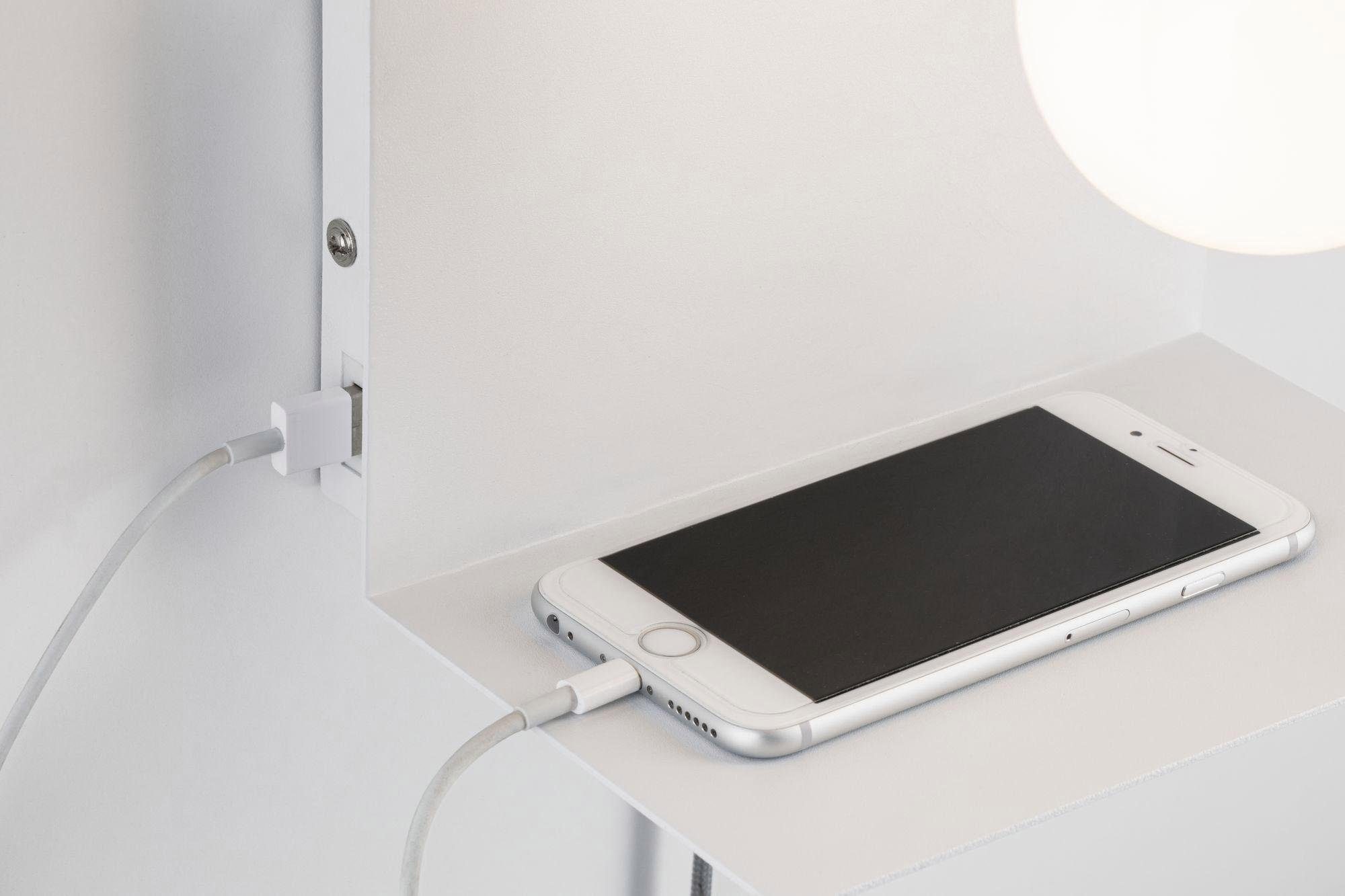 Paulmann LED Wandleuchte »Calvani«, 1 flammig, Leuchtmittel E27 | ohne Leuchtmittel, E27, mit Ablage