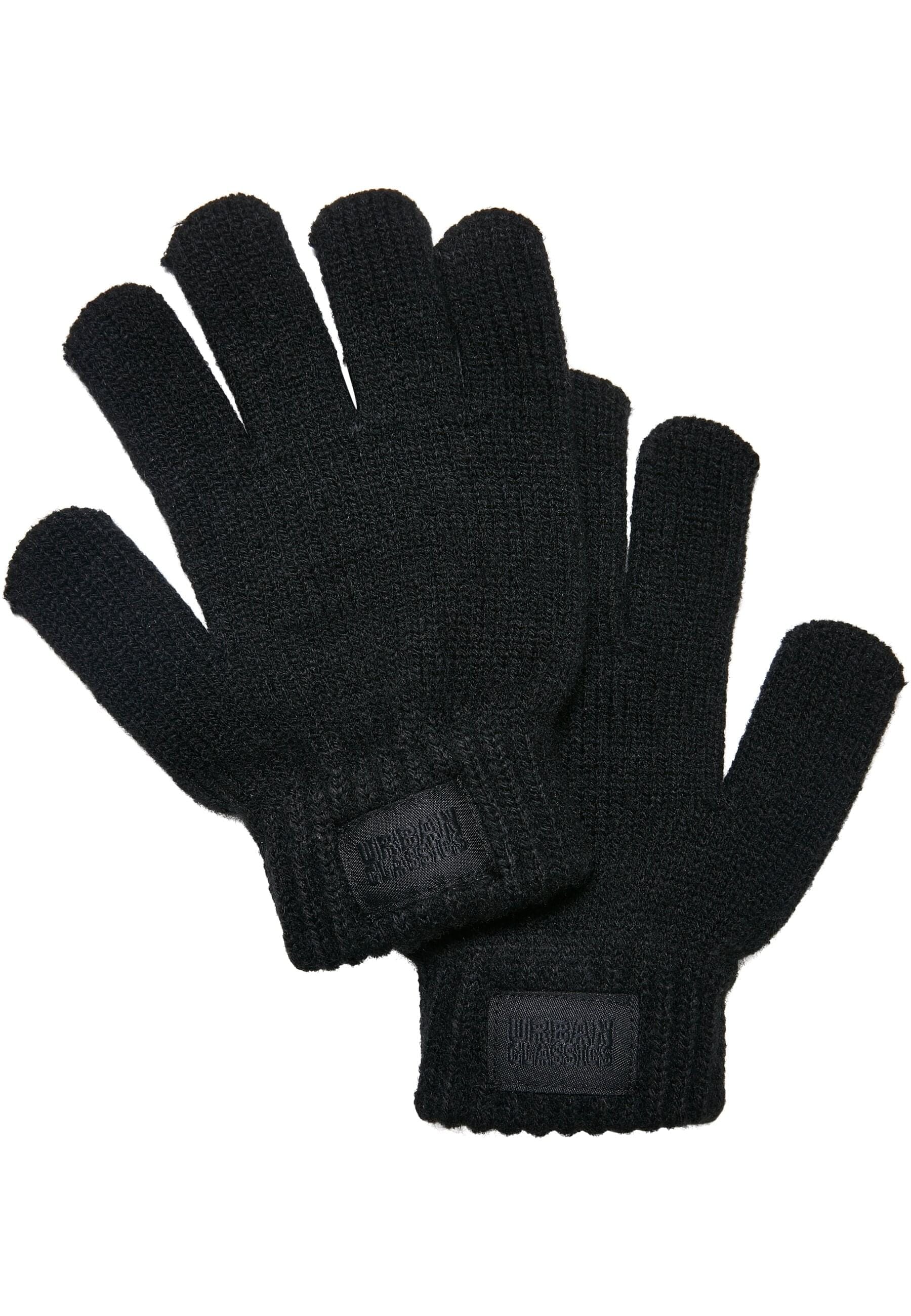 URBAN CLASSICS Baumwollhandschuhe »Urban Classics Unisex Knit Gloves Kids 2-Pack«