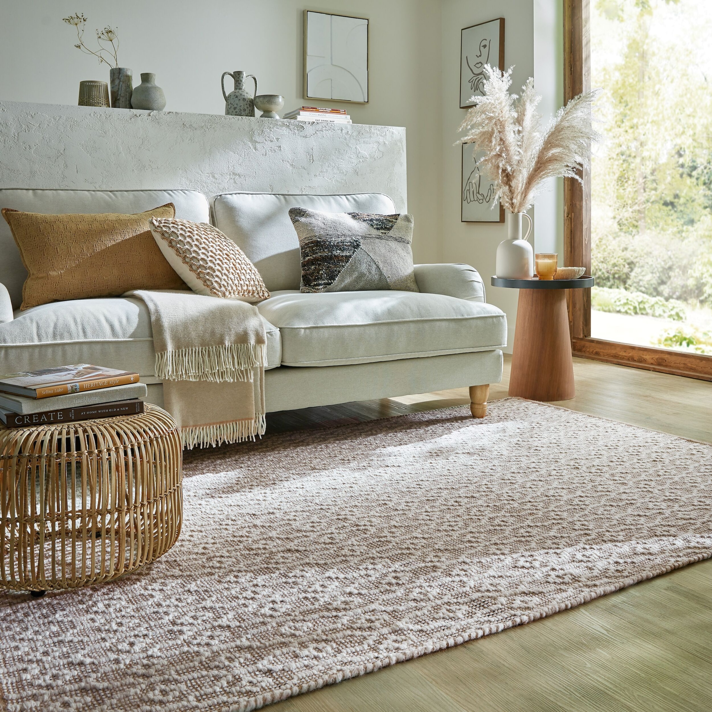 FLAIR RUGS Teppich »Dream«, rechteckig, 3 mm Höhe, Globaler Teppich Dream aus Wollmischung
