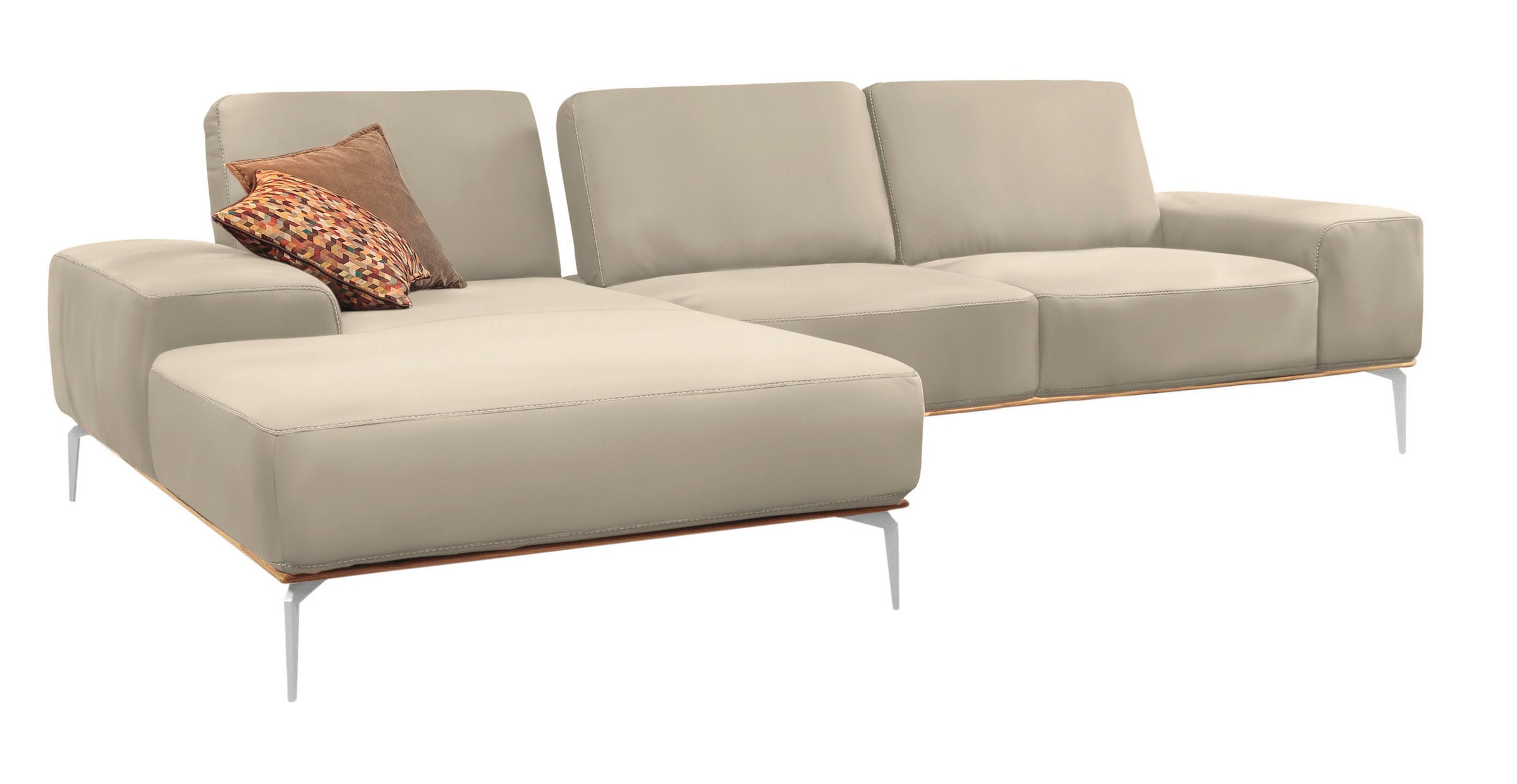 W.SCHILLIG Ecksofa "run, Designsofa mit tollem Sitzkomfort, bequem, L-Form" günstig online kaufen