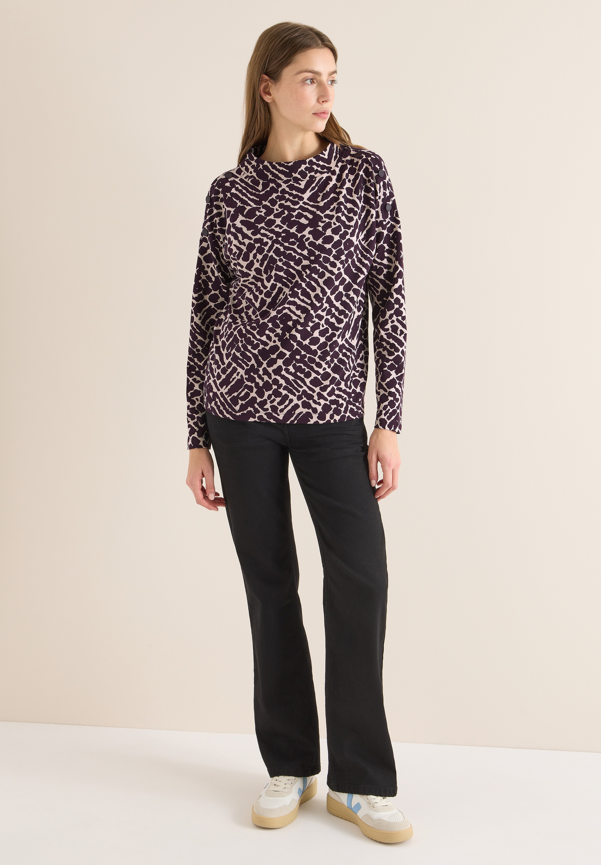 Cecil Langarmshirt im soften Baumwoll-Mix