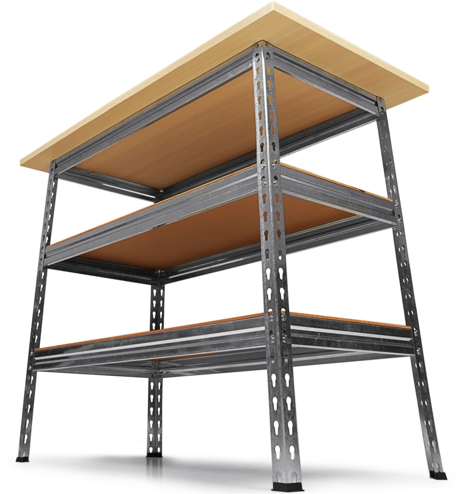 ONDIS24 Werkbank »»Uwe««, (1 tlg.), Metall-Werkbank 120 x 60 x 92 (H) cm, Arbeitsplatte 25 mm stark
