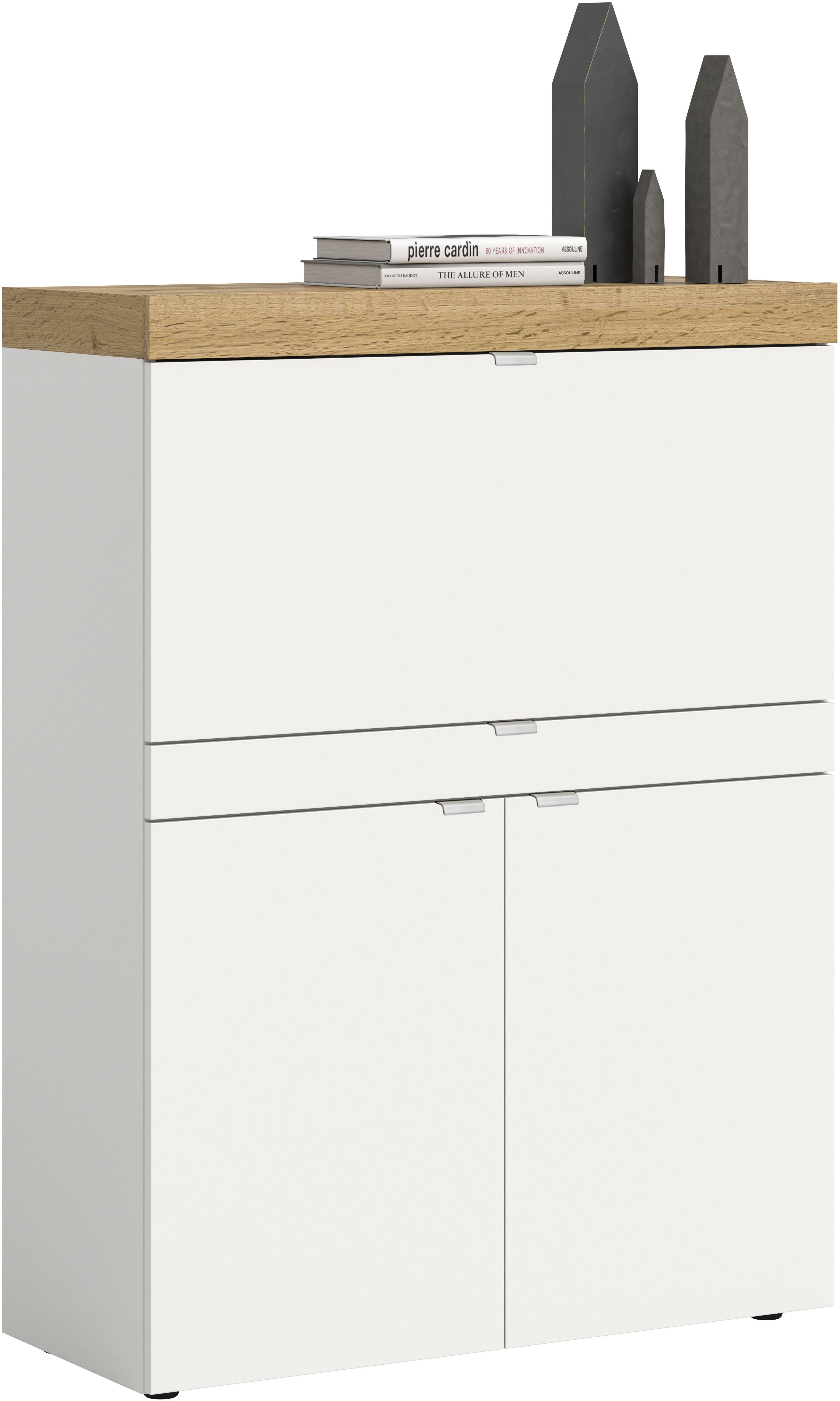 OTTO home Sekretär "MAMBO, Höhe 122cm, 2 Türen, 1 Schubkasten, 1 Klappe" Home-Office-Schreibtisch, PC-Schrank, Schreibtisch, Office