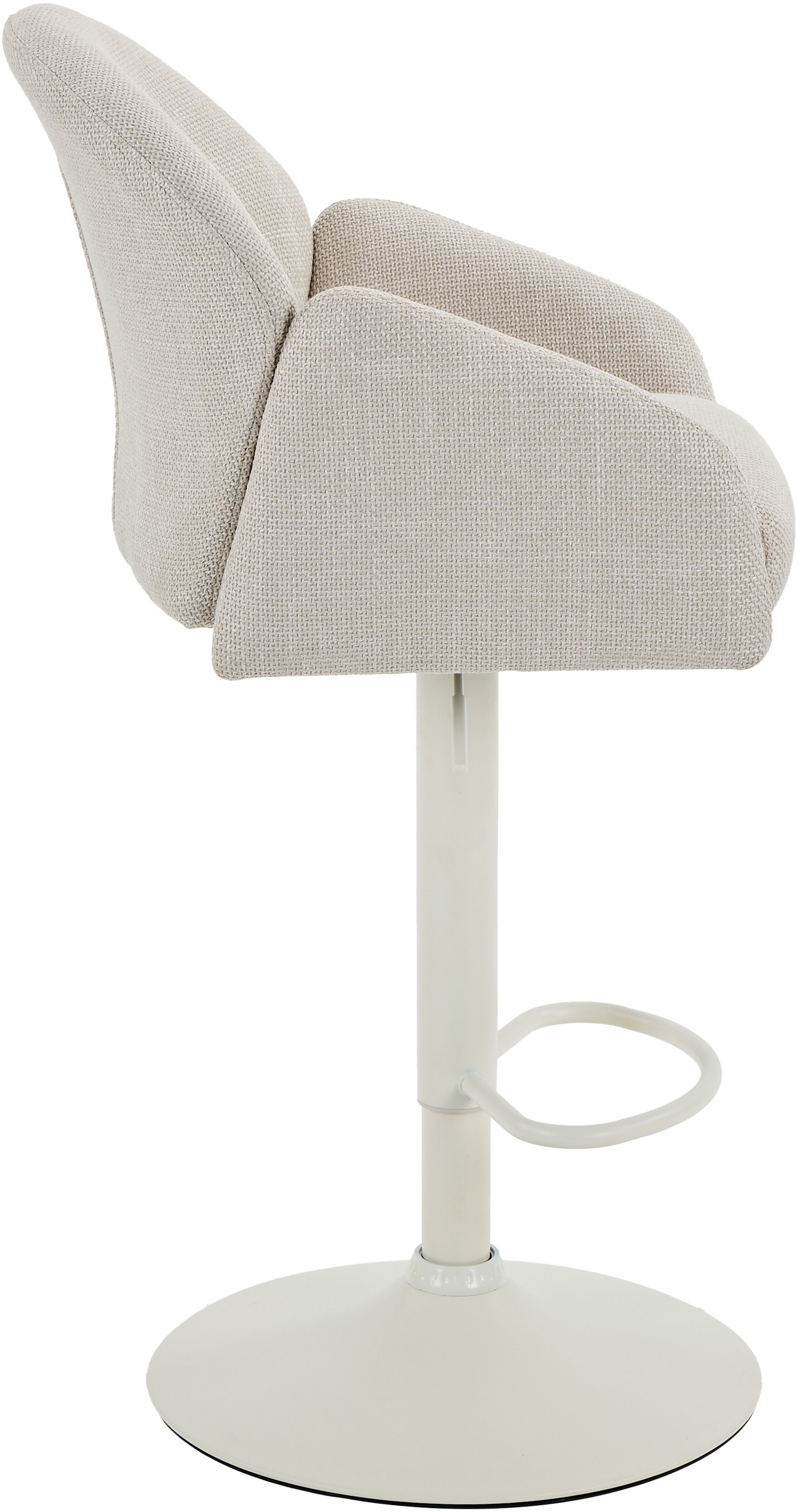 HELA Barhocker »HOLLY« Set, 2 Stk. tlg. 360° drehbar, Höhenverstellbar, Armlehnen, Gestell angepasst an Bezug