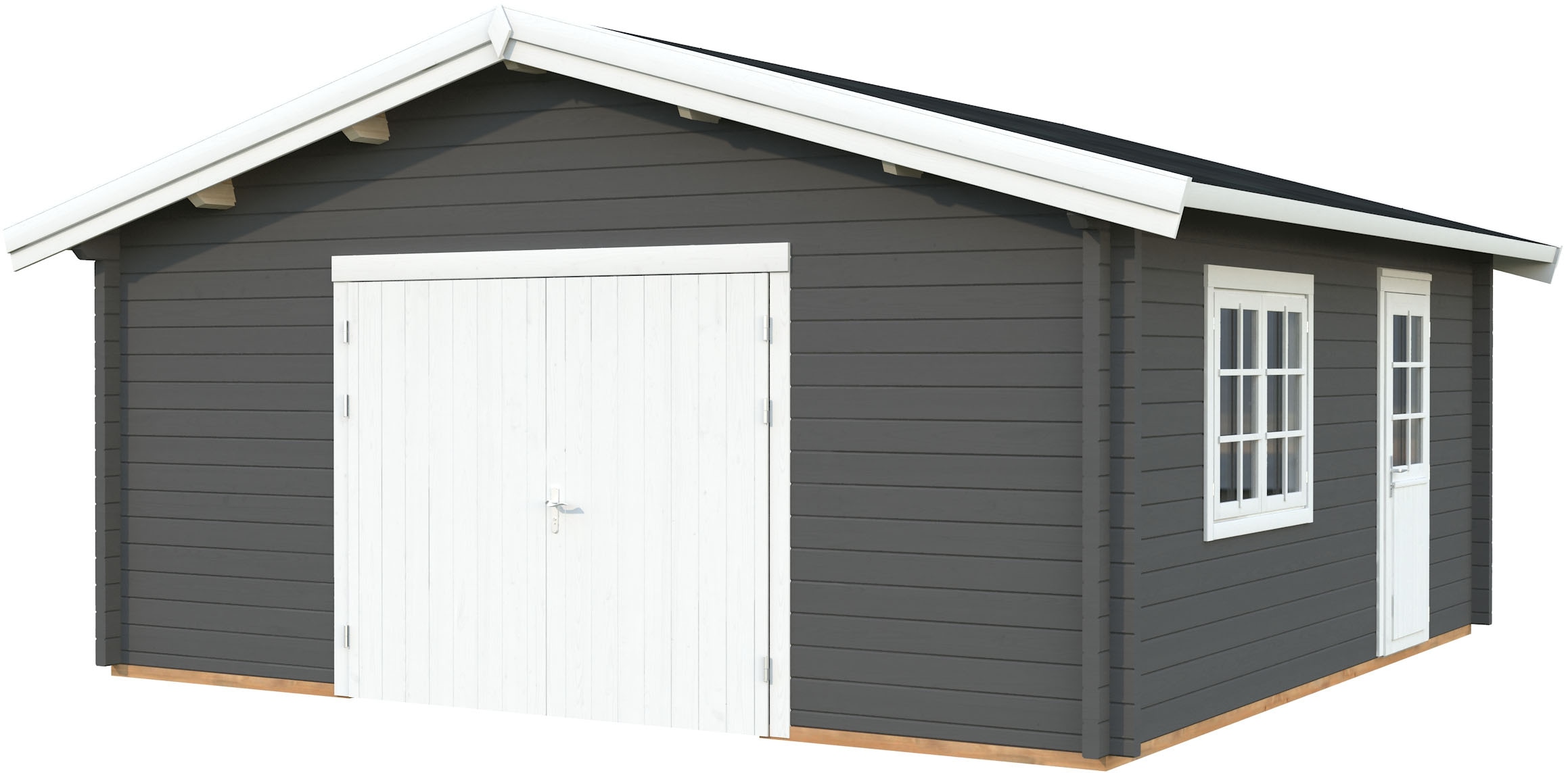 Palmako Garage "Roger, mit Holztor" BxTxH: 622x596x312 cm