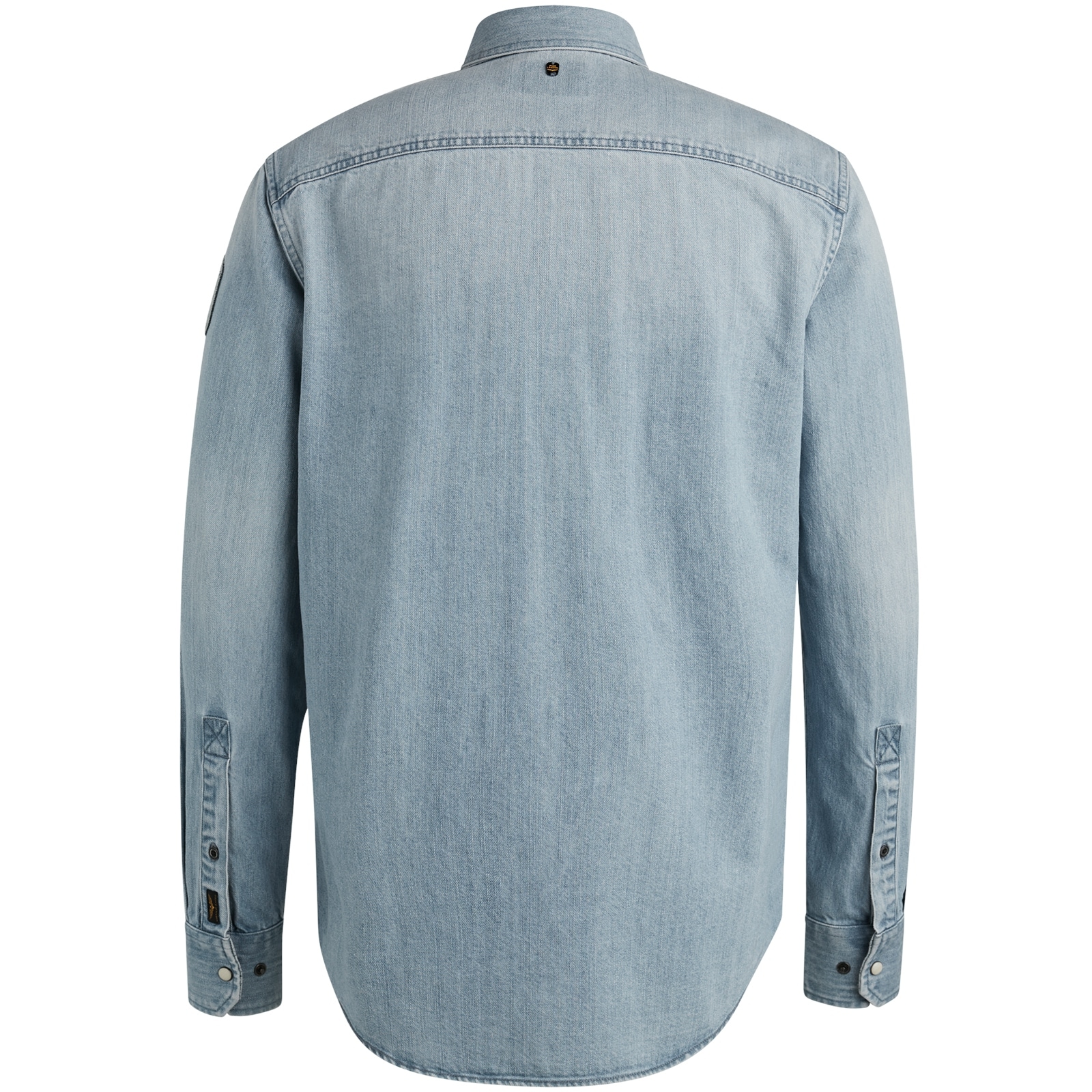 PME LEGEND Jeanshemd »Long Sleeve Shirt Bleach Indigo denim«, mit Kentkragen