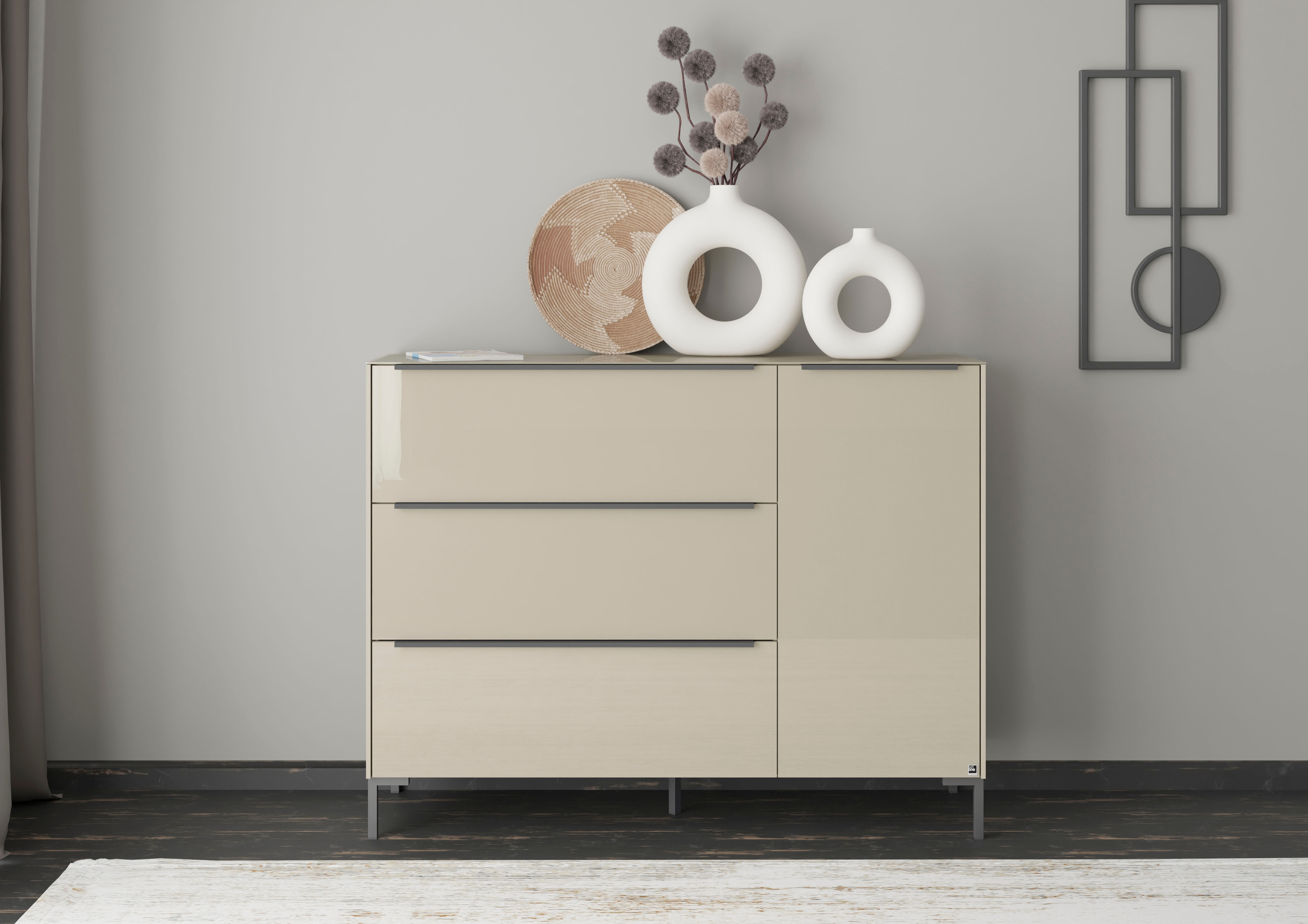 set one by Musterring Sideboard "Reno" 1 Stk. tlg. Mit Winkelfuß in diversen Farben, 108 cm Höhe & Farbauswahl