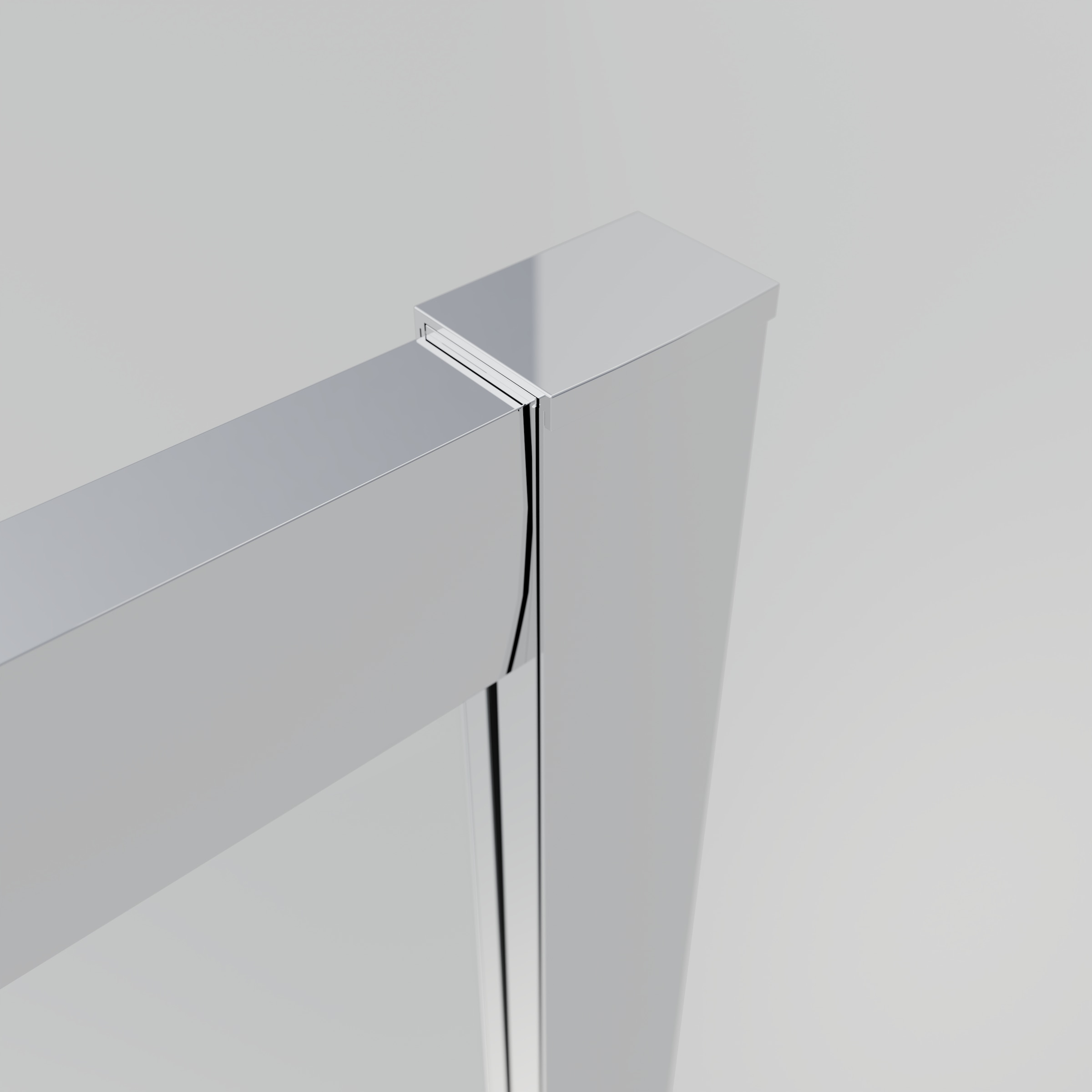 welltime Eckdusche »New Trento mit Streifendekor« Extrahohe 195cm, 6mm ESG, verbessertes Rollensystem, Streifendekor