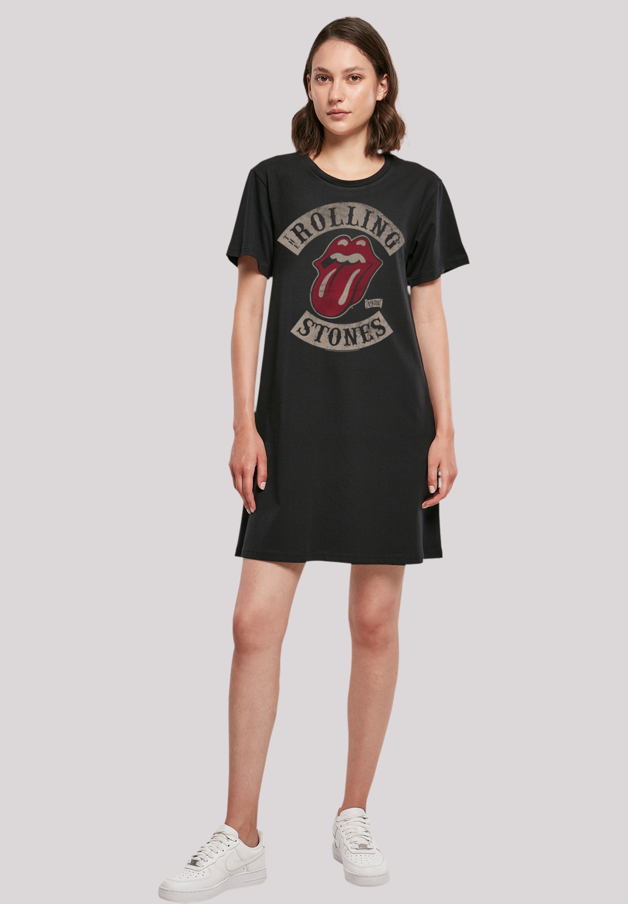 F4NT4STIC Shirtkleid »The Rolling Stones Tour '78 Vector«, Premium Qualität