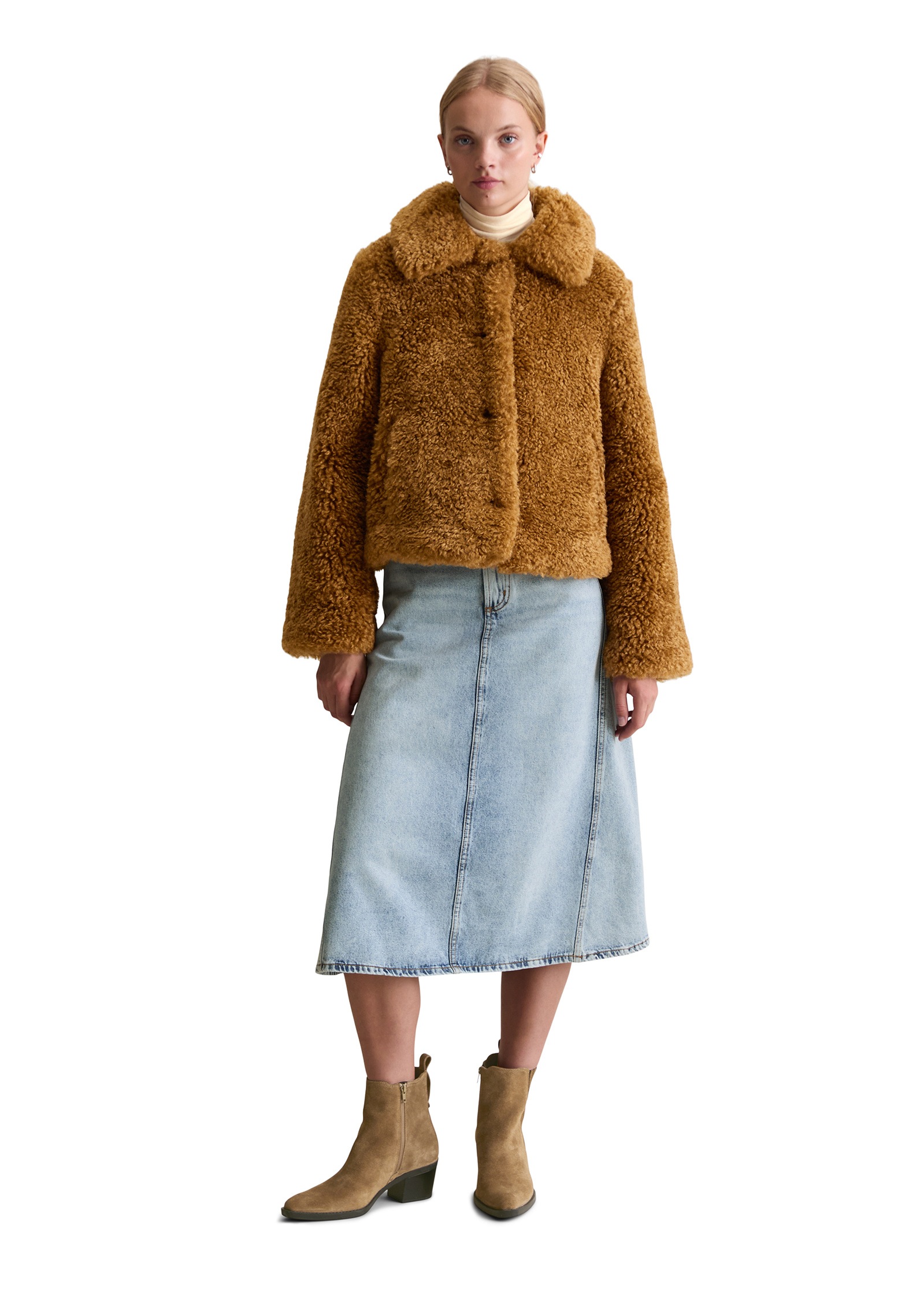 Marc O'Polo DENIM Outdoorjacke »aus weichem Curly-Plüsch«