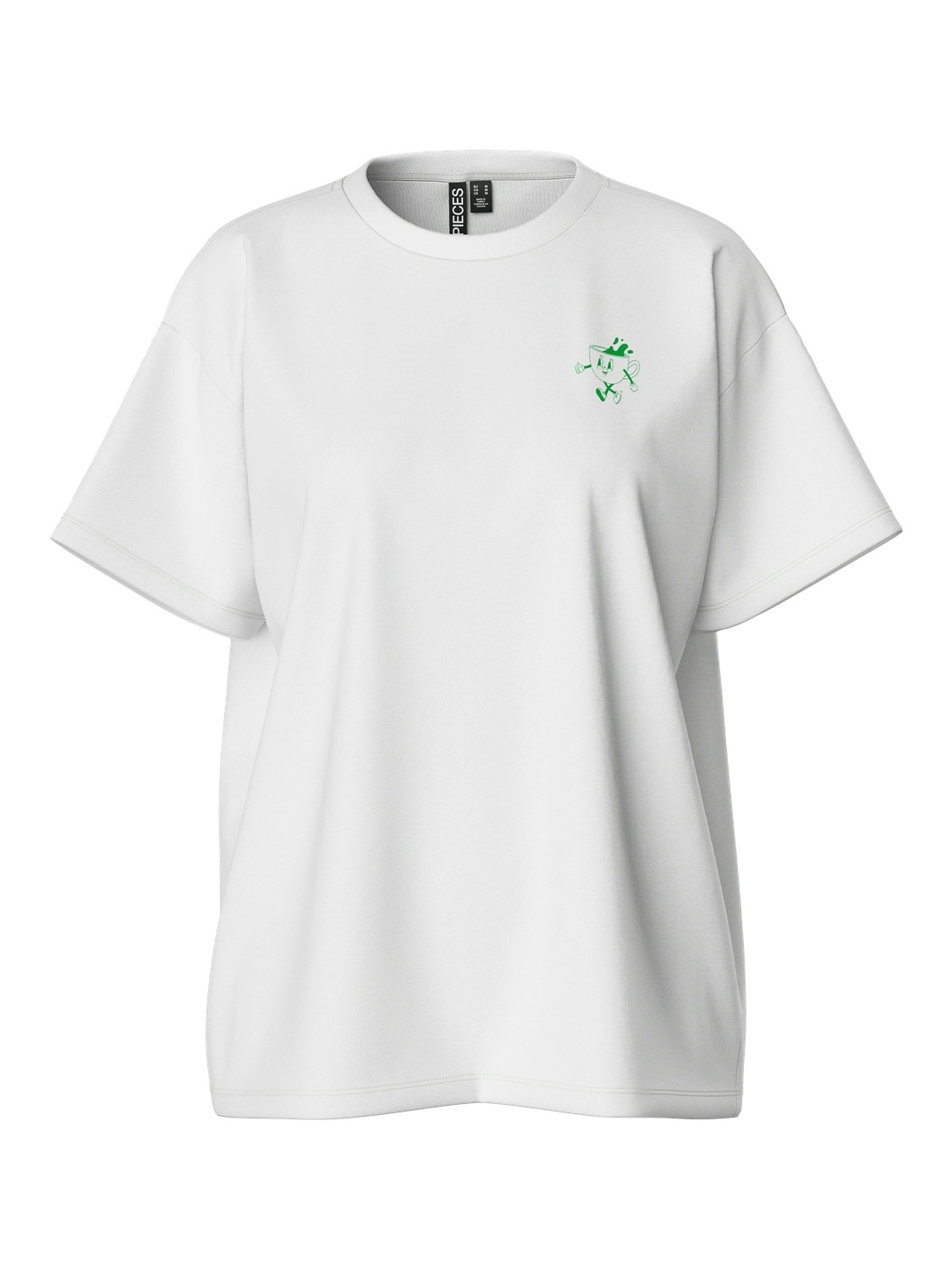 pieces Kurzarmshirt "PCTRIXIE SS O-NECK OVERSIZED TEE D2D DMO" günstig online kaufen