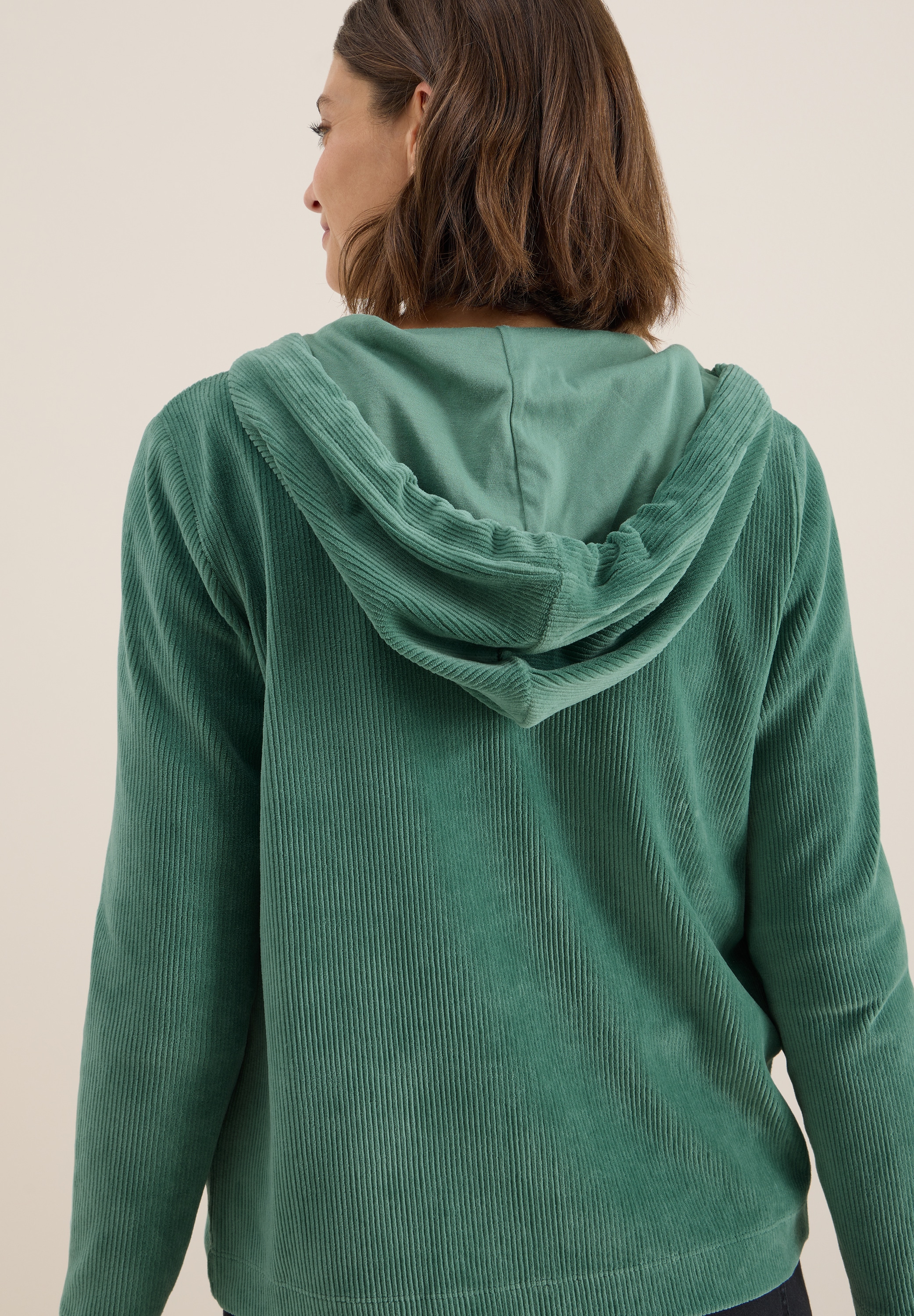 Cecil Cardigan, Cord mit Kapuze