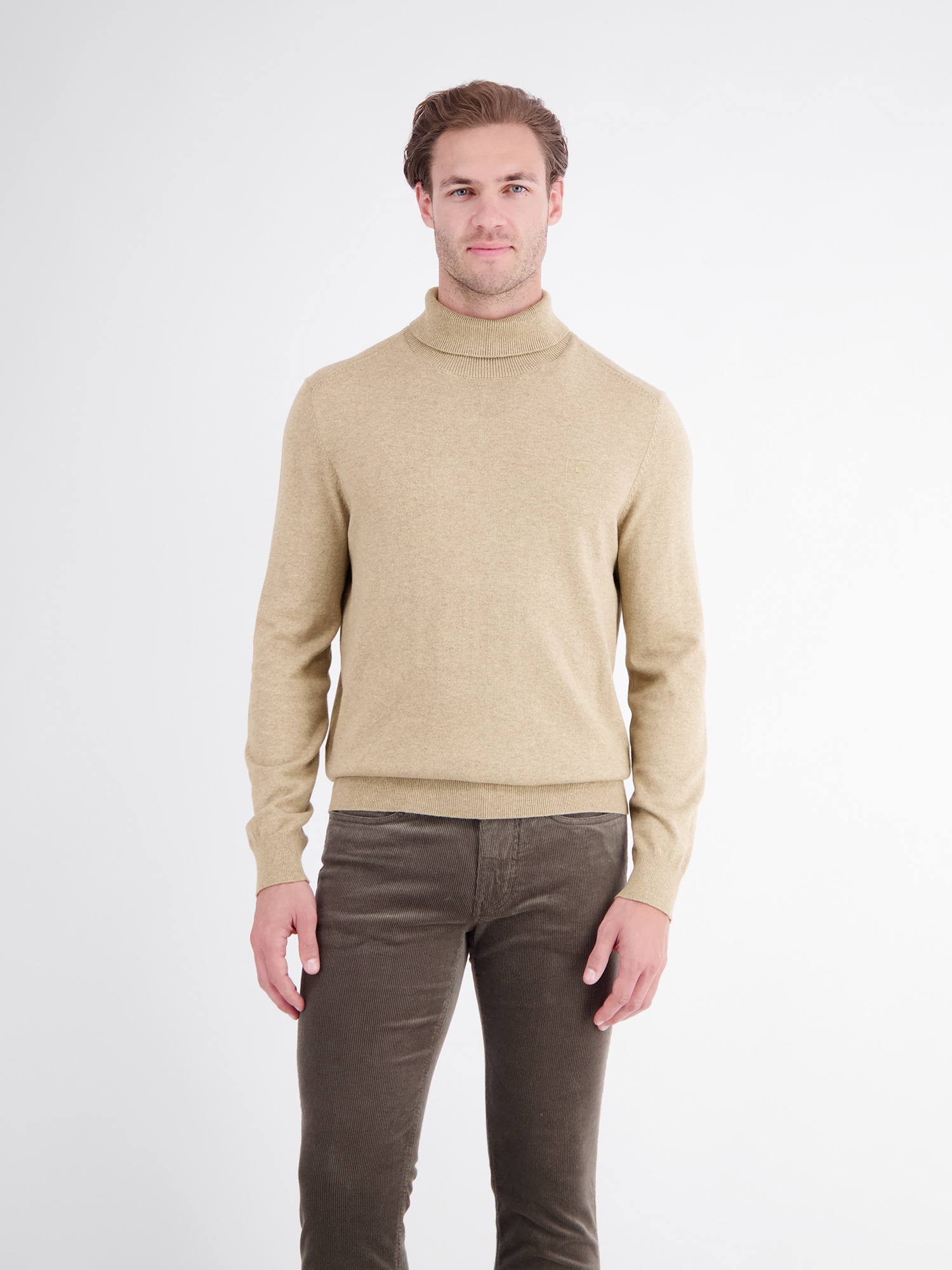 LERROS Rollkragenpullover "Eleganter Strickpullover mit Rollkragen aus reiner Baumwolle"