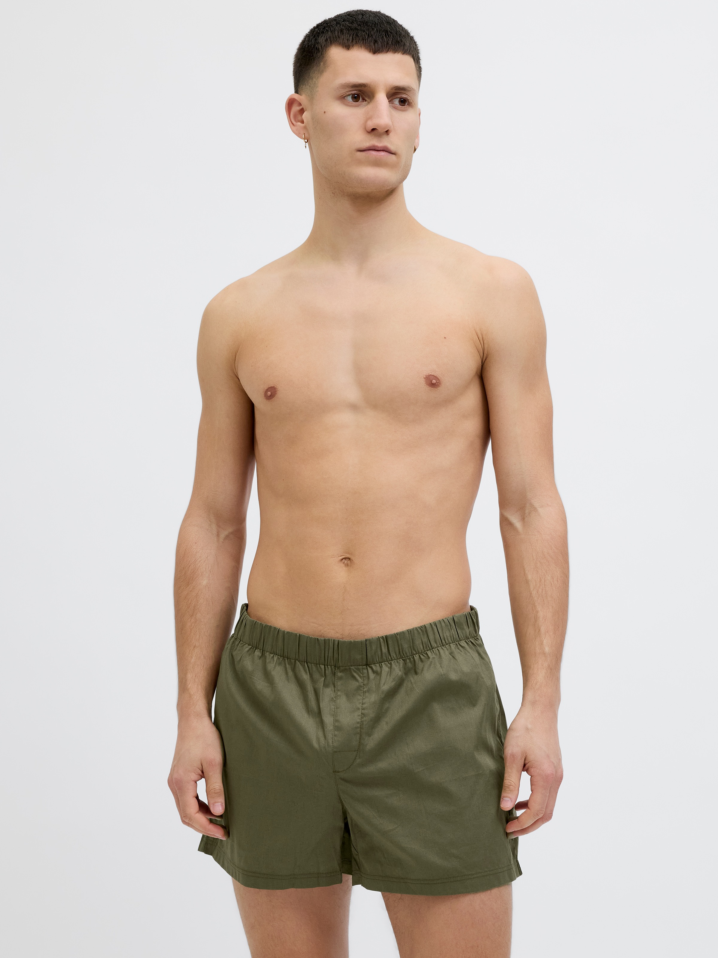 Thumbnail - Jack & Jones Boxershorts "JACMILANO WOVEN BOXERS 3 PACK NOOS" Packung, 3 Stk. Baumwolle